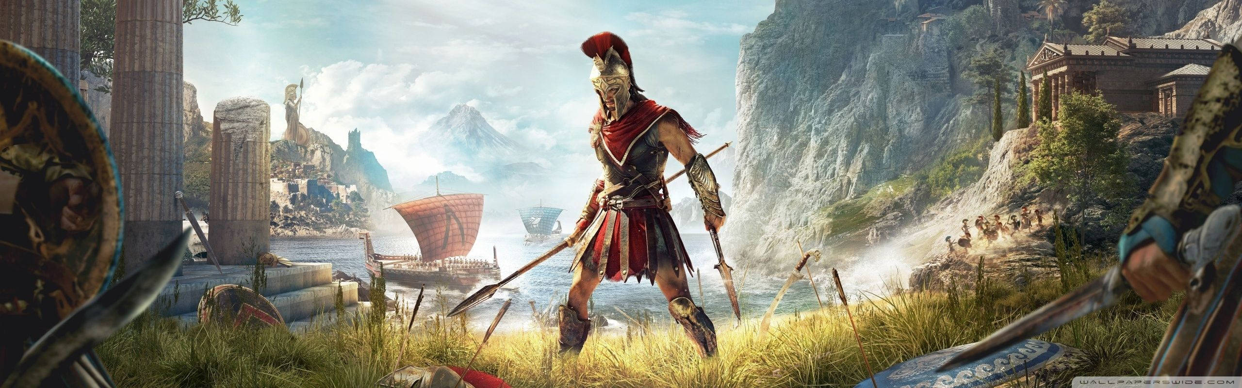 2560X800 Assassin's Creed Odyssey Wallpaper and Background