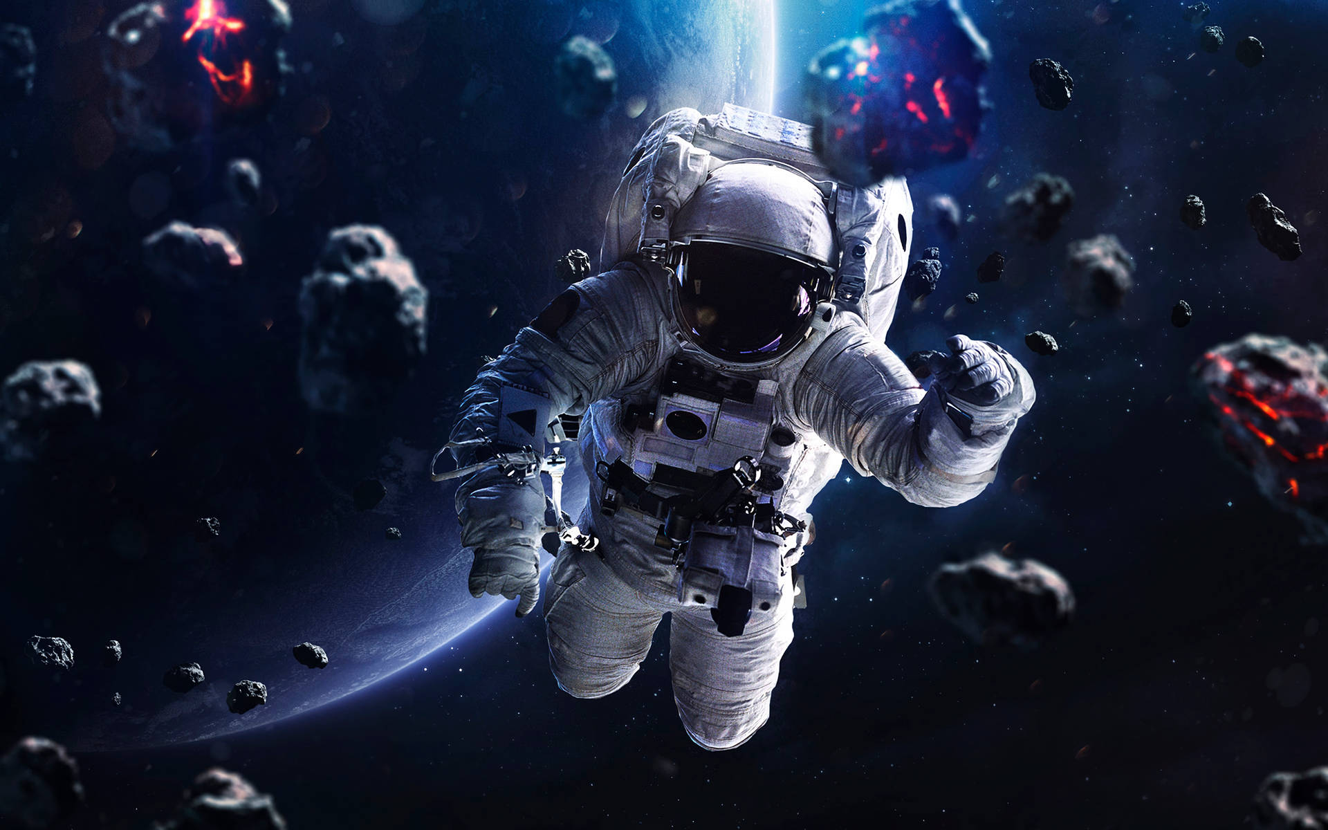 3692X2308 Astronaut Wallpaper and Background