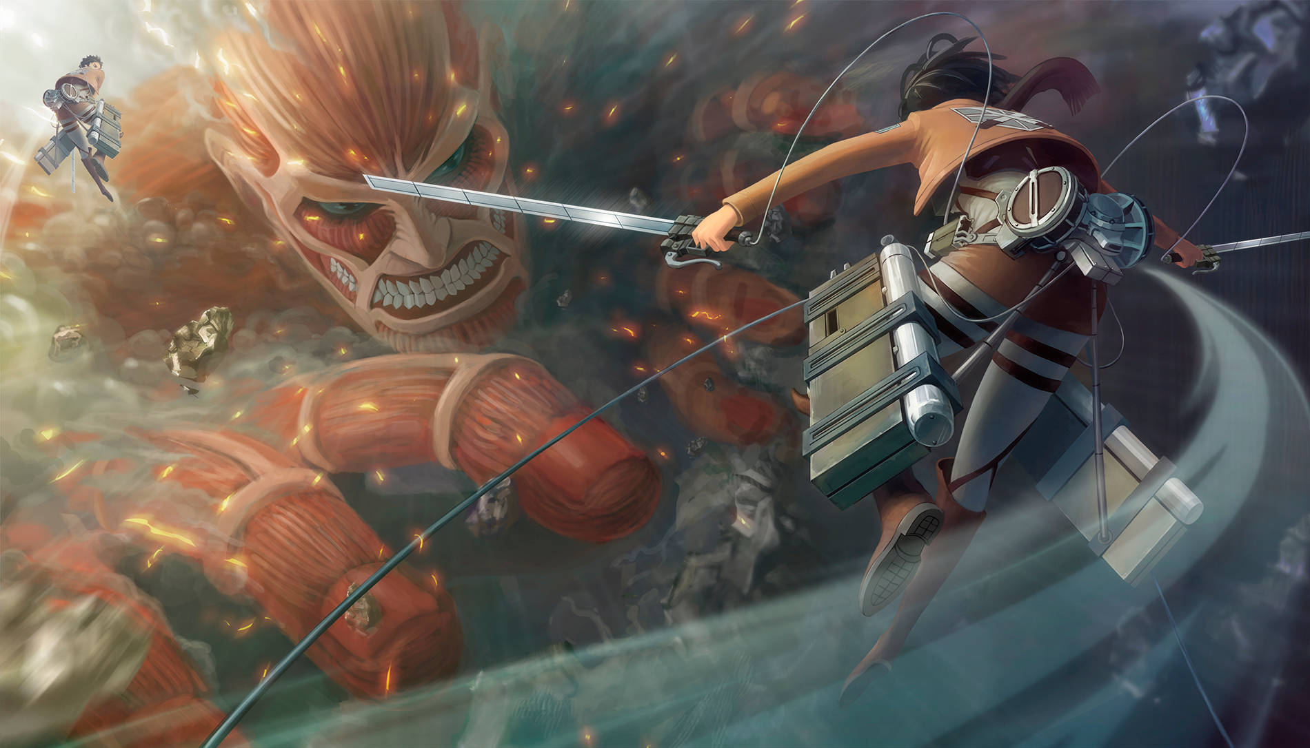 1900X1086 Attack On Titan Wallpaper and Background