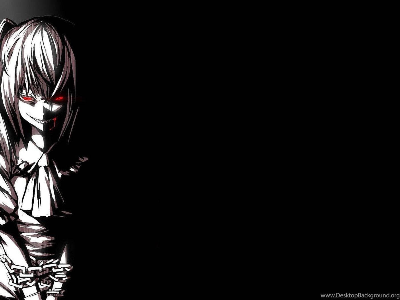 1400X1050 Black Anime Wallpaper and Background