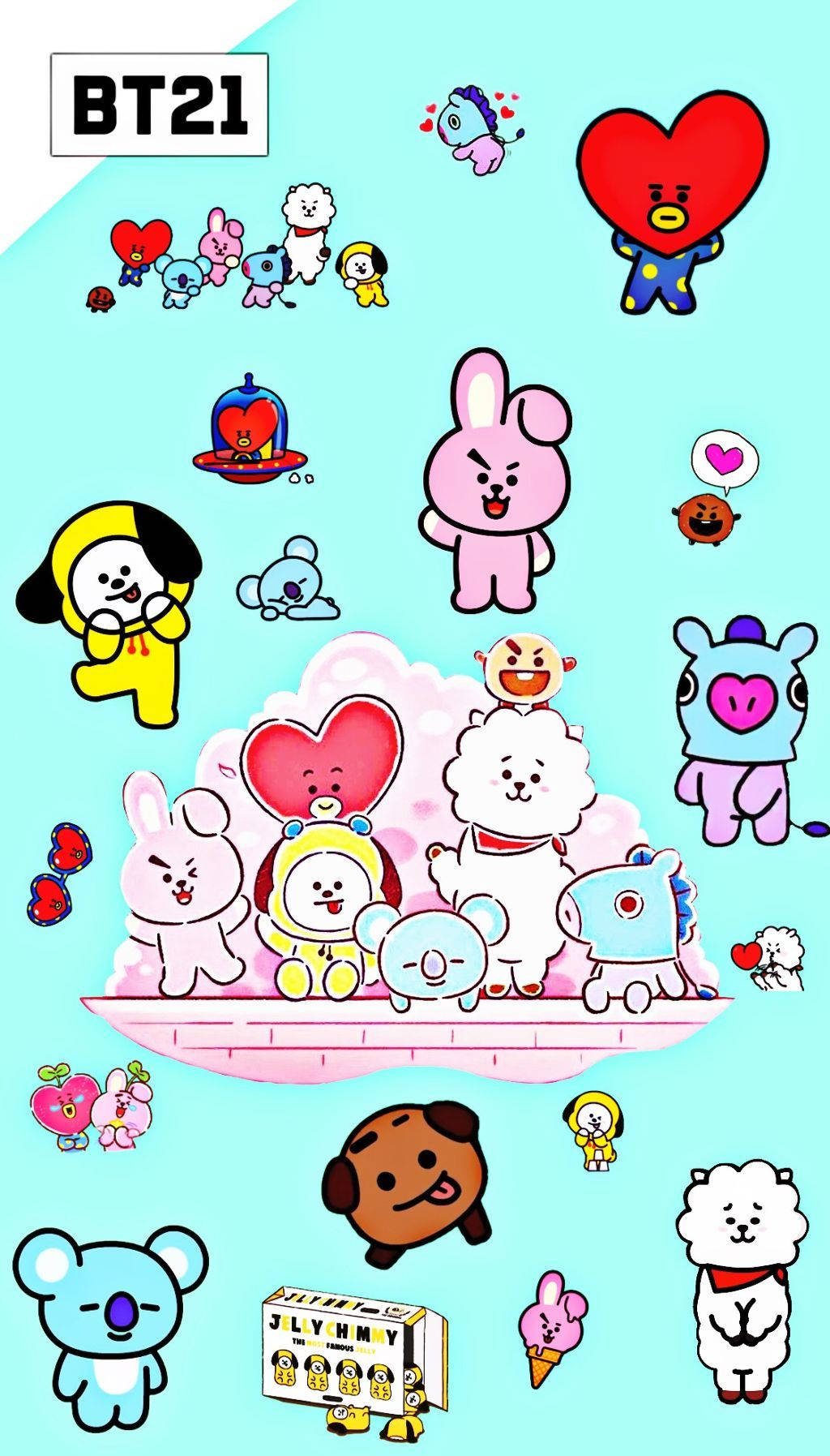 1024X1795 Bt21 Wallpaper and Background