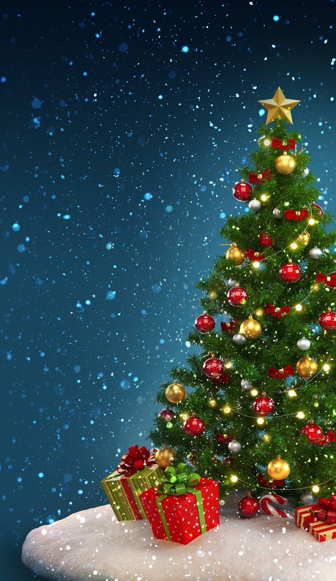 1500X2592 Christmas Tree Wallpaper and Background