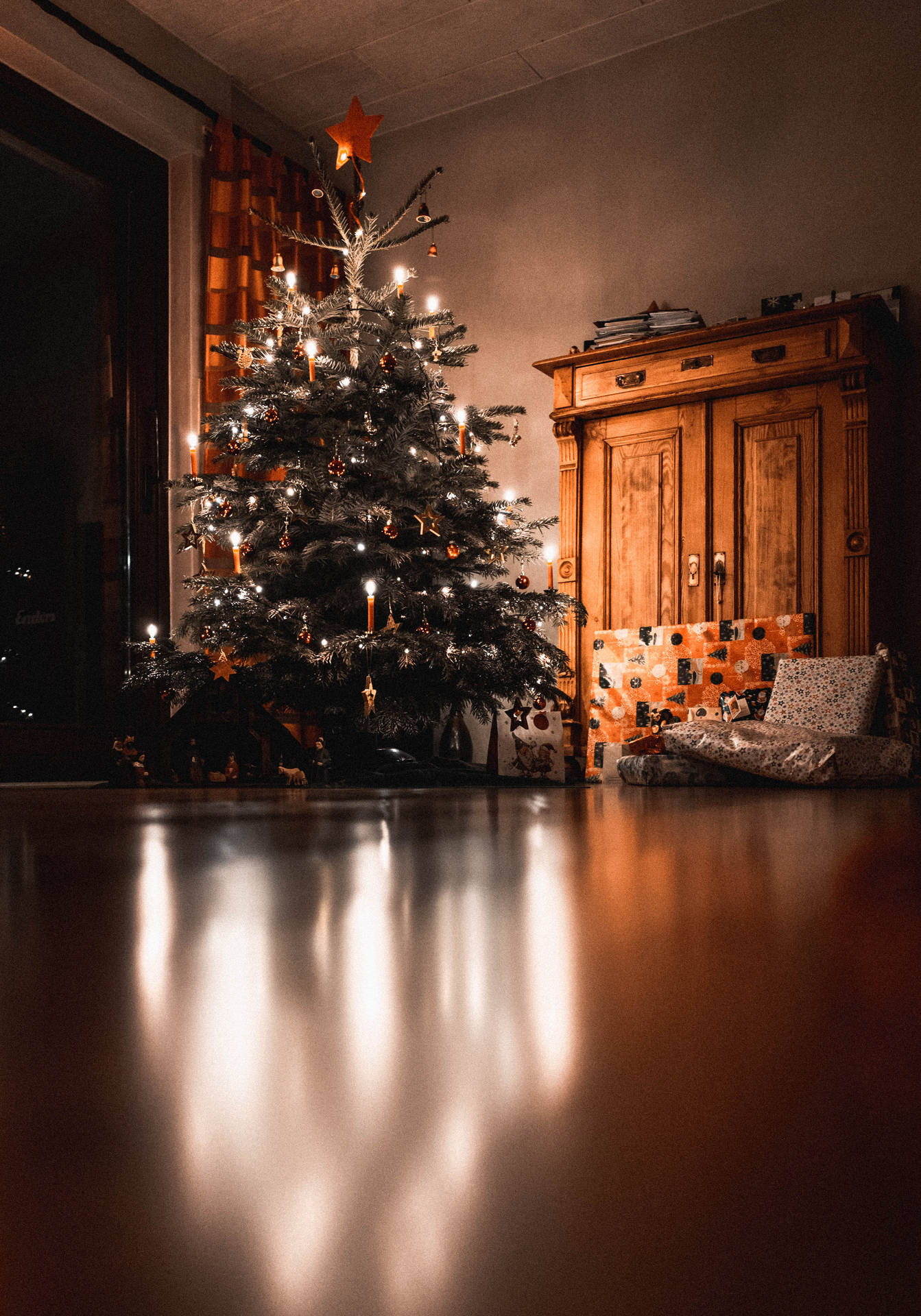 3299X4718 Christmas Tree Wallpaper and Background
