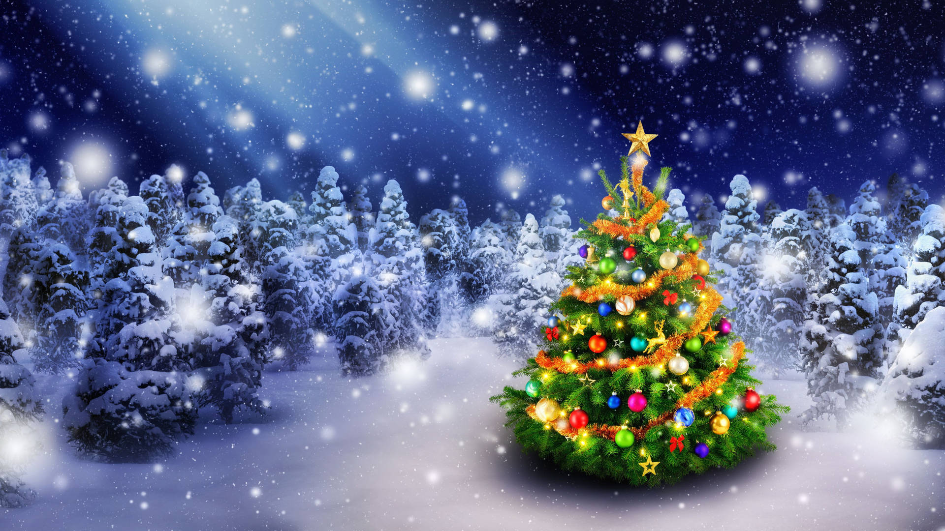 5325X2995 Christmas Tree Wallpaper and Background