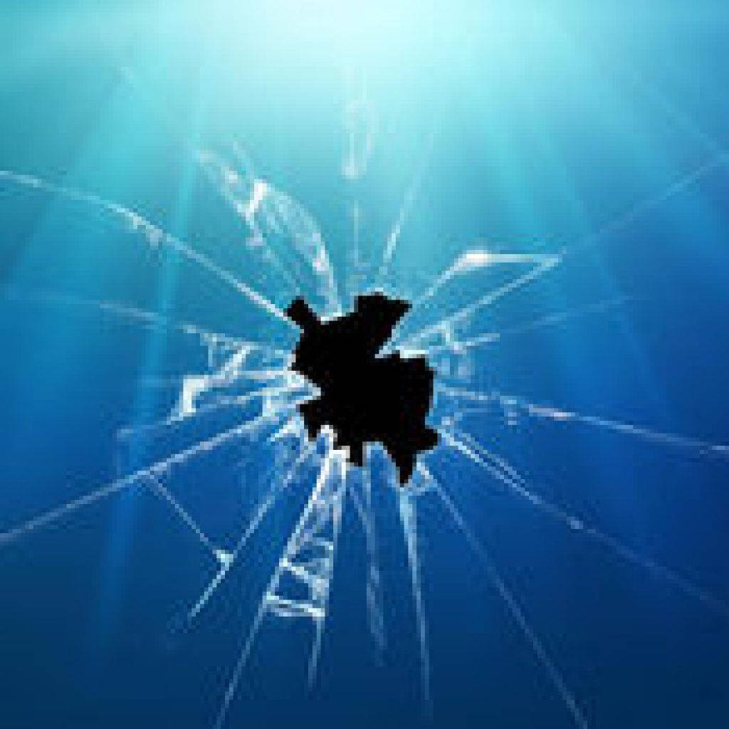 1024X1024 Cracked Screen Wallpaper and Background