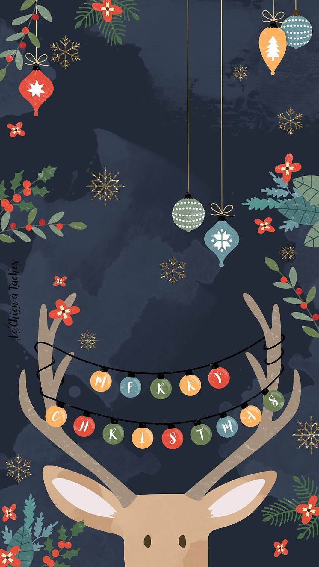 1065X1894 Cute Christmas Wallpaper and Background
