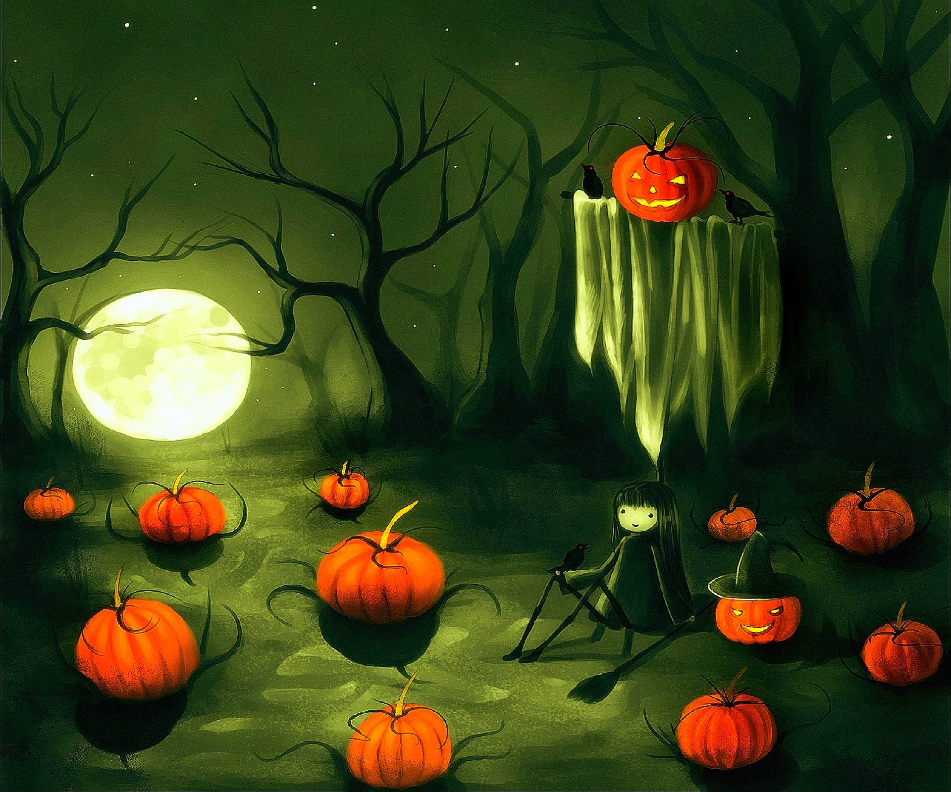 1920X1600 Cute Halloween Wallpaper and Background