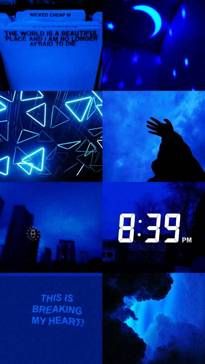 720X1280 Dark Blue Aesthetic Wallpaper and Background