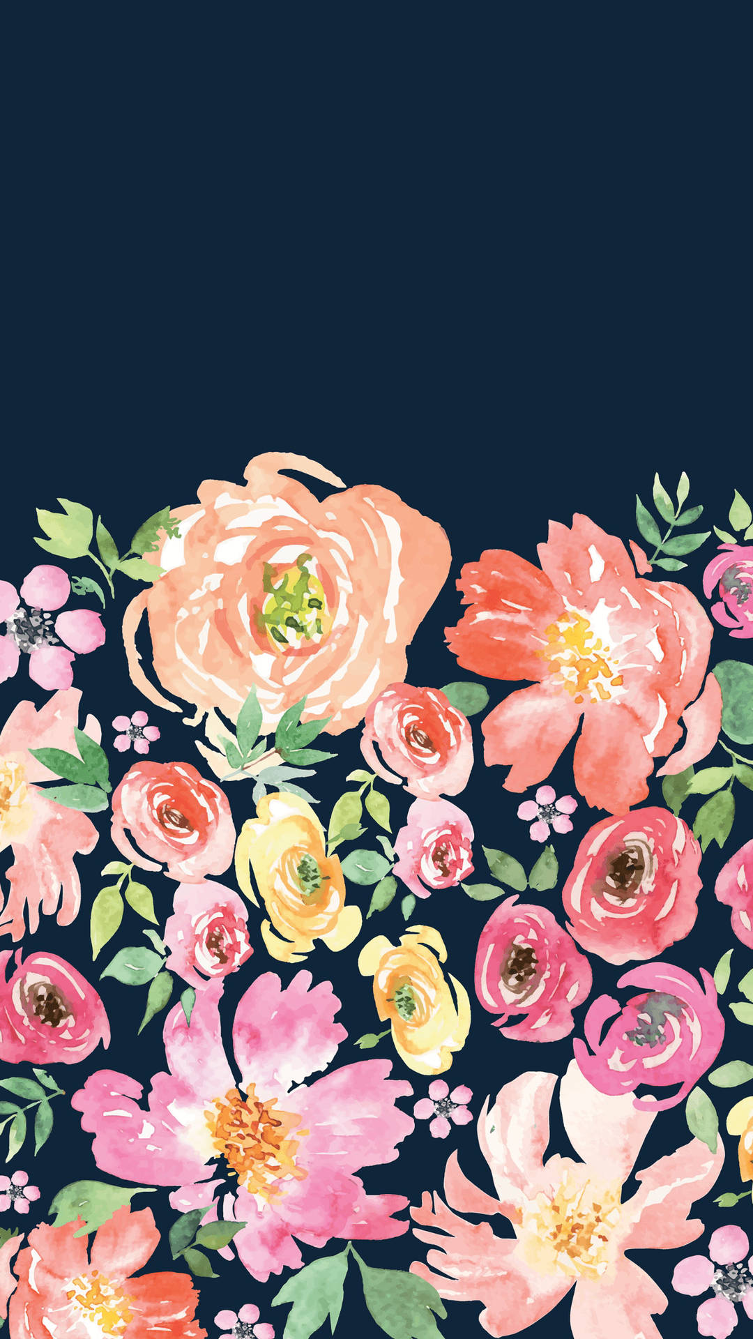 1242X2208 Floral Wallpaper and Background