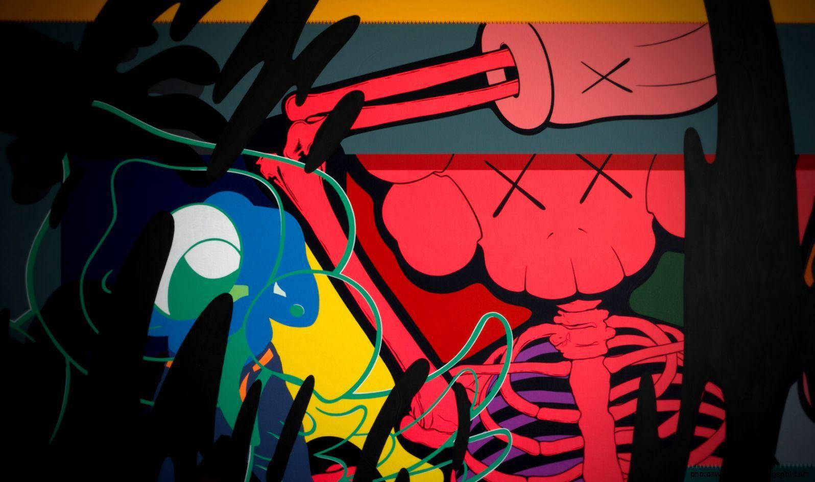 1596X945 Kaws Wallpaper and Background