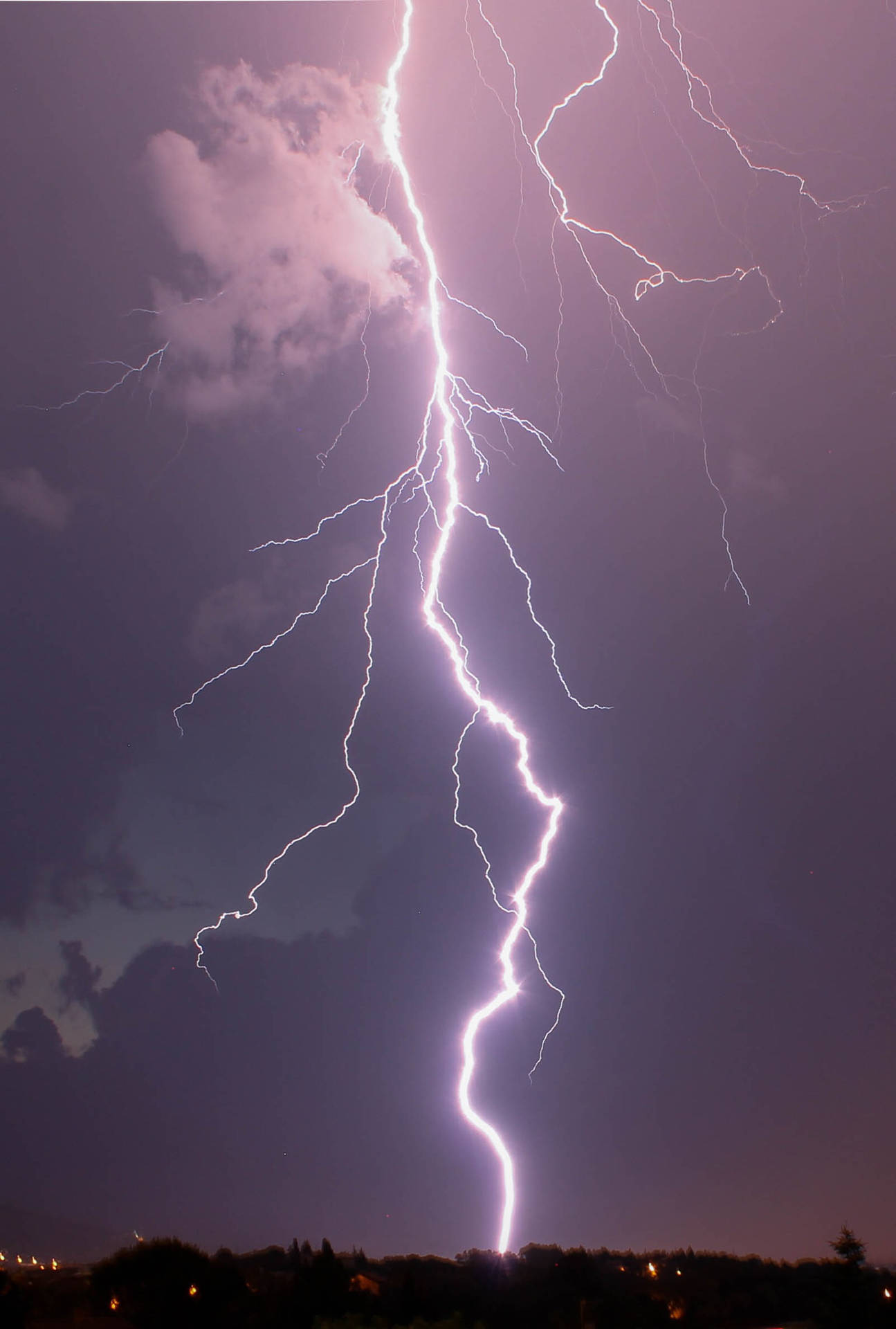1536X2278 Lightning Wallpaper and Background