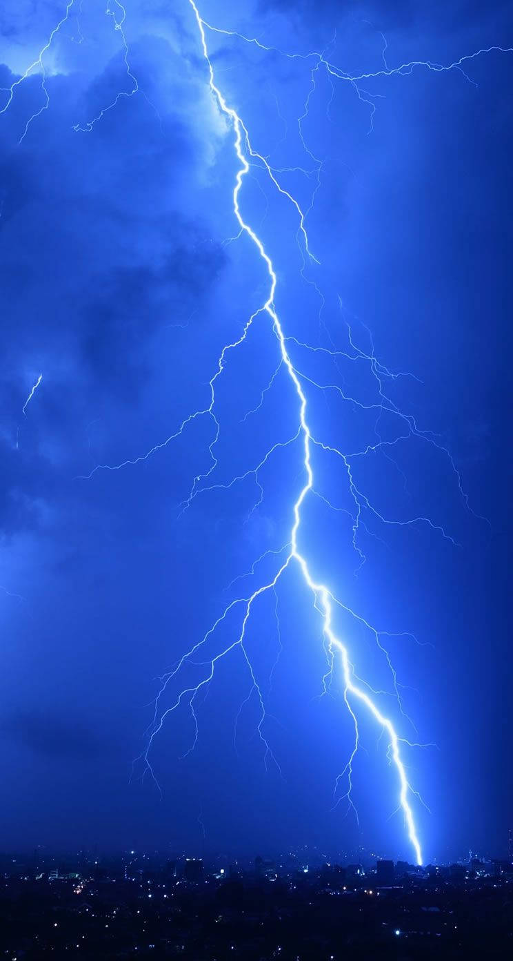 744X1392 Lightning Wallpaper and Background