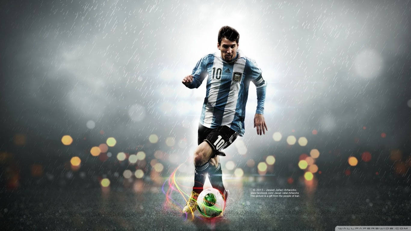 1366X768 Messi Wallpaper and Background