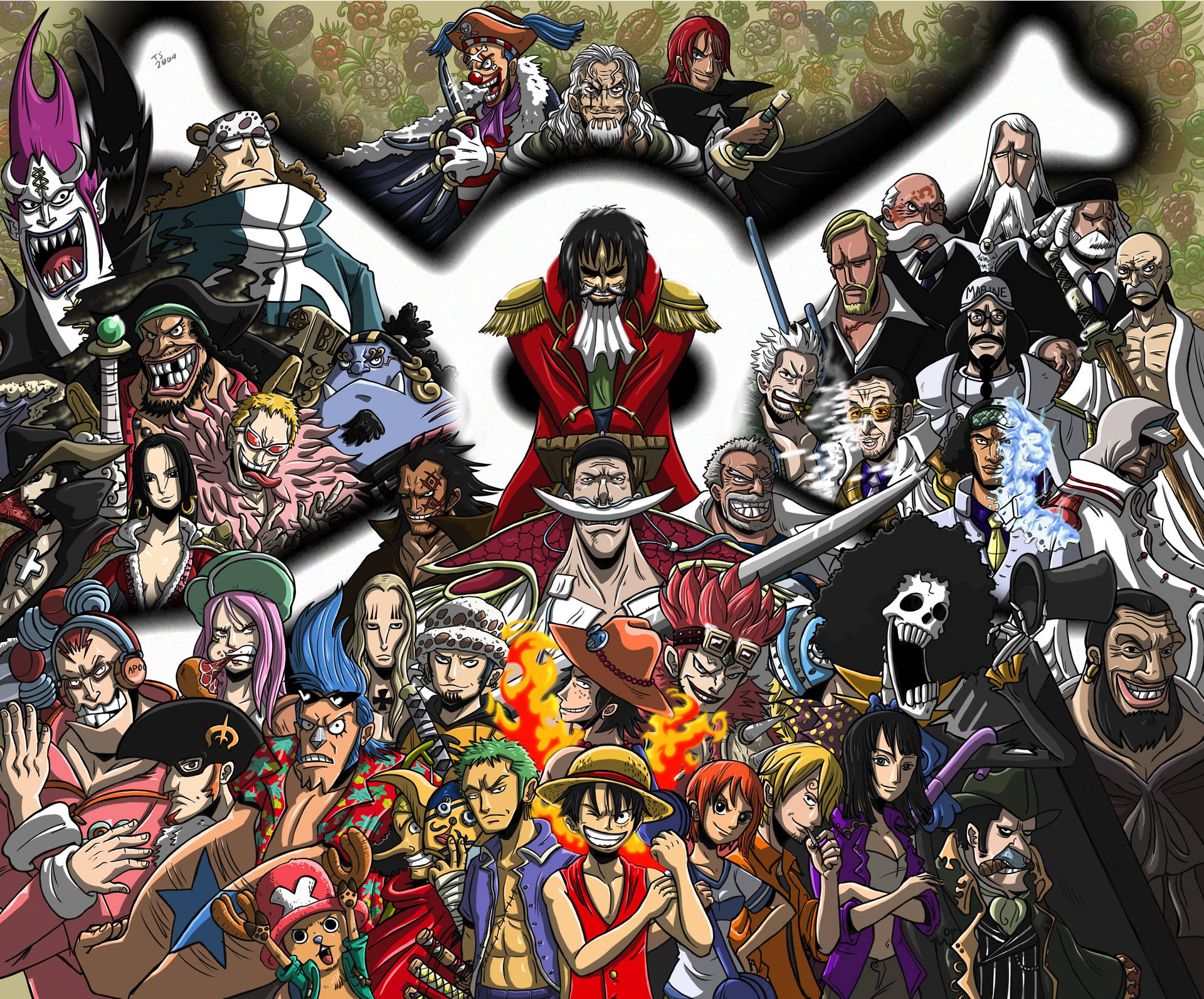 3734X3096 One Piece Wallpaper and Background