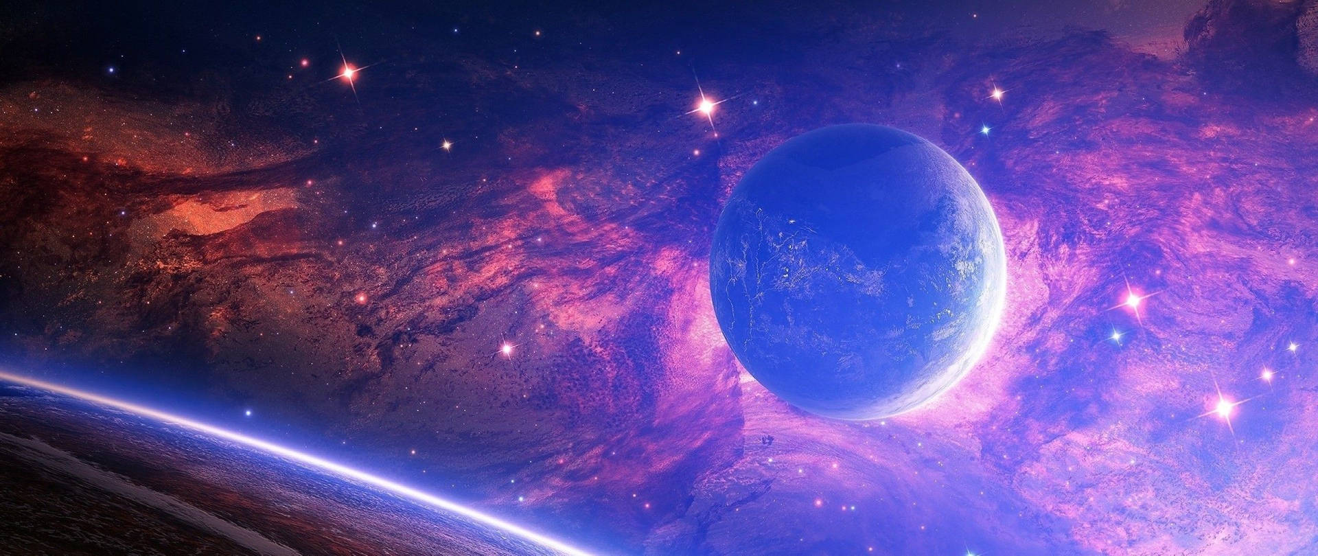 2560X1080 Planet Wallpaper and Background