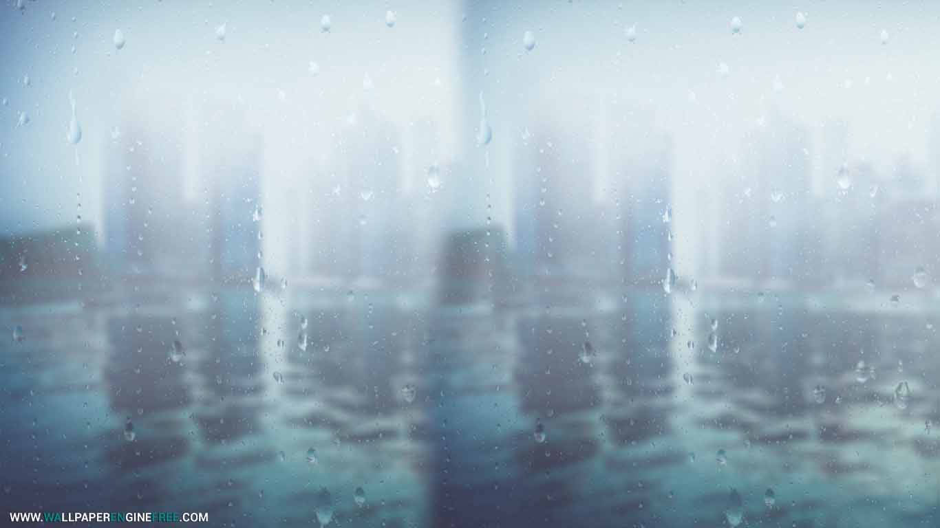 1366X768 Rain Wallpaper and Background