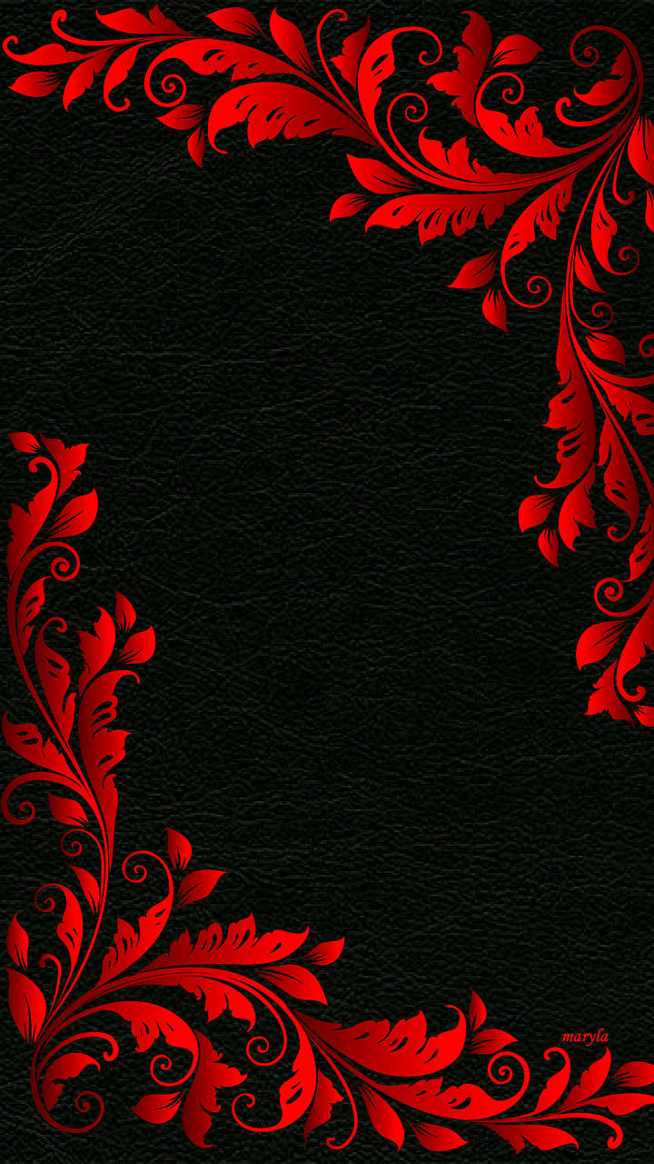 720X1280 Red And Black Wallpaper and Background