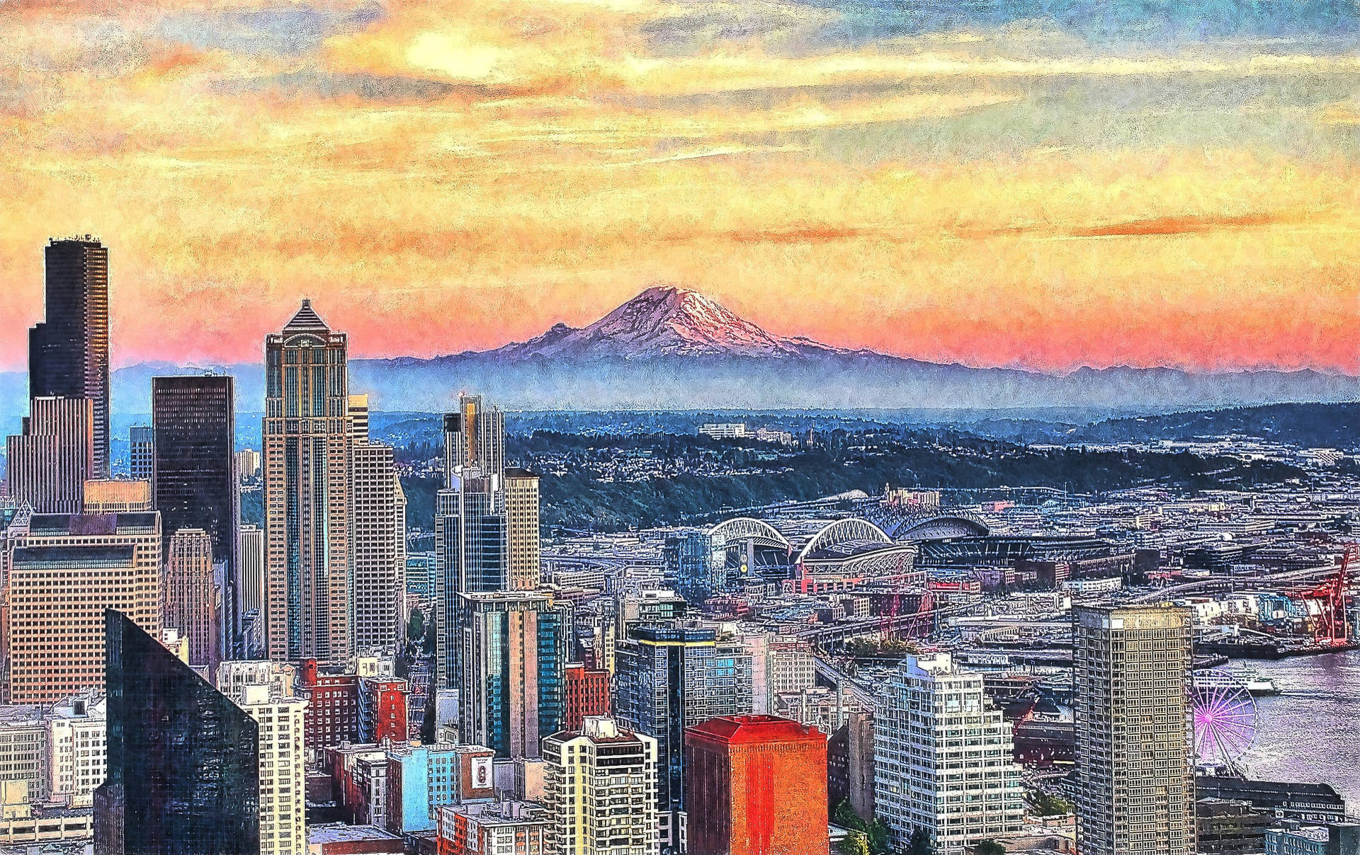 2048X1288 Seattle Wallpaper and Background