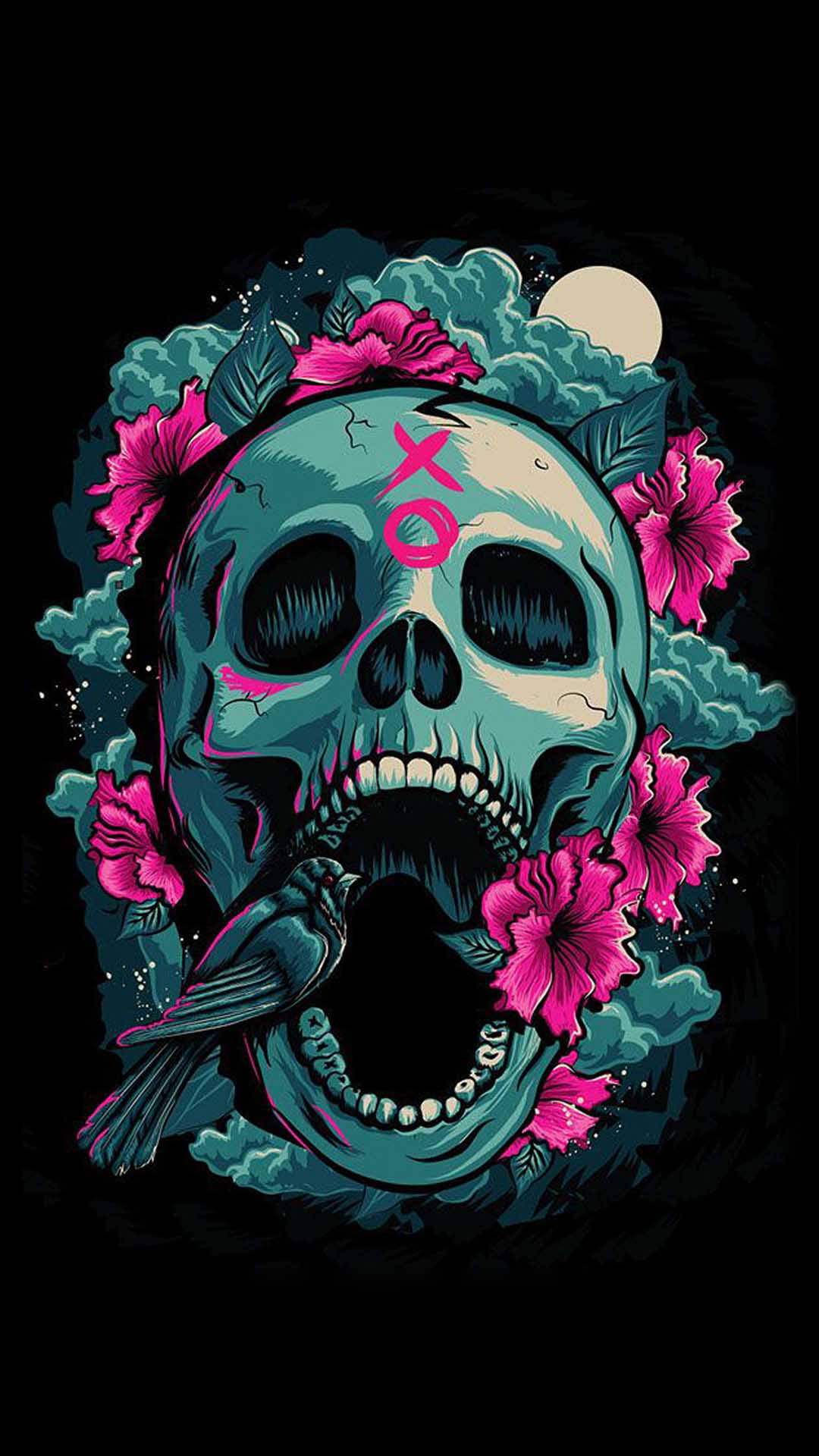 1080X1920 Skull Wallpaper and Background