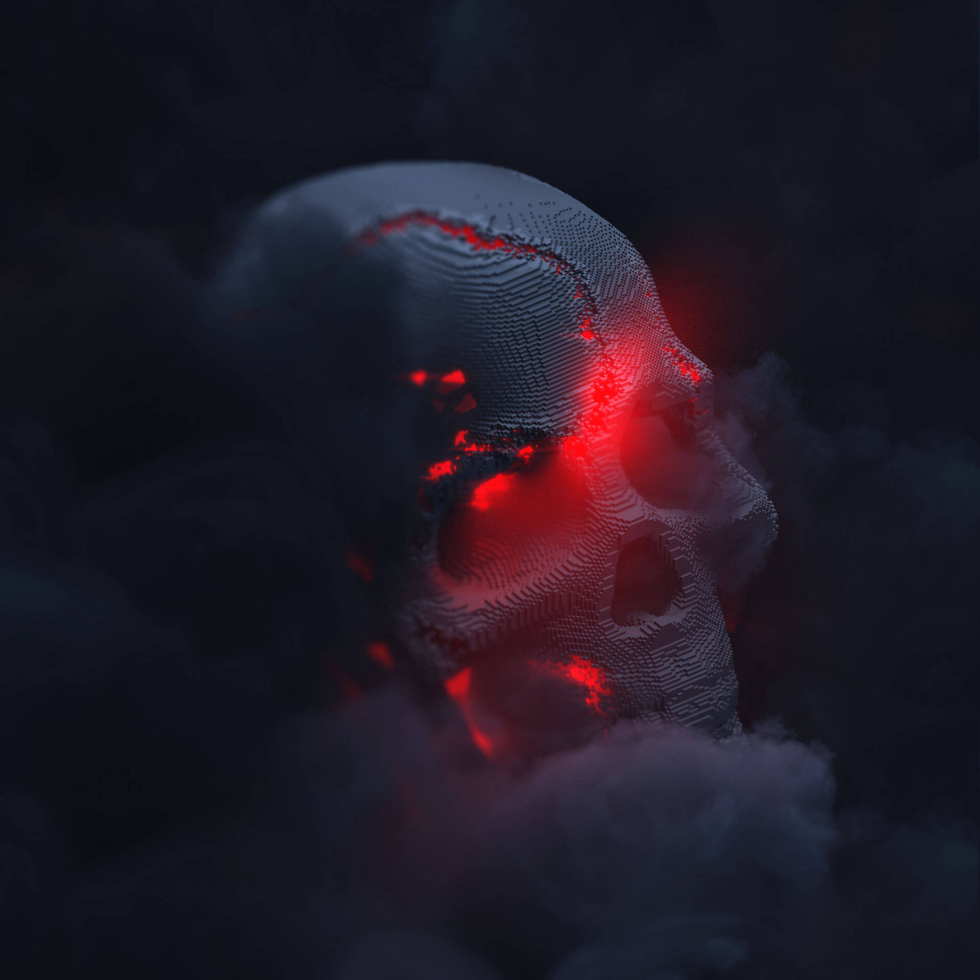 3840X3840 Skull Wallpaper and Background