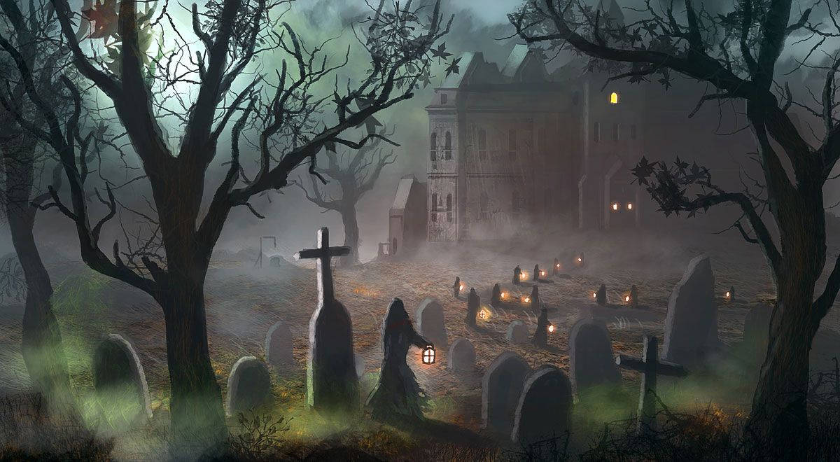 1200X660 Spooky Wallpaper and Background