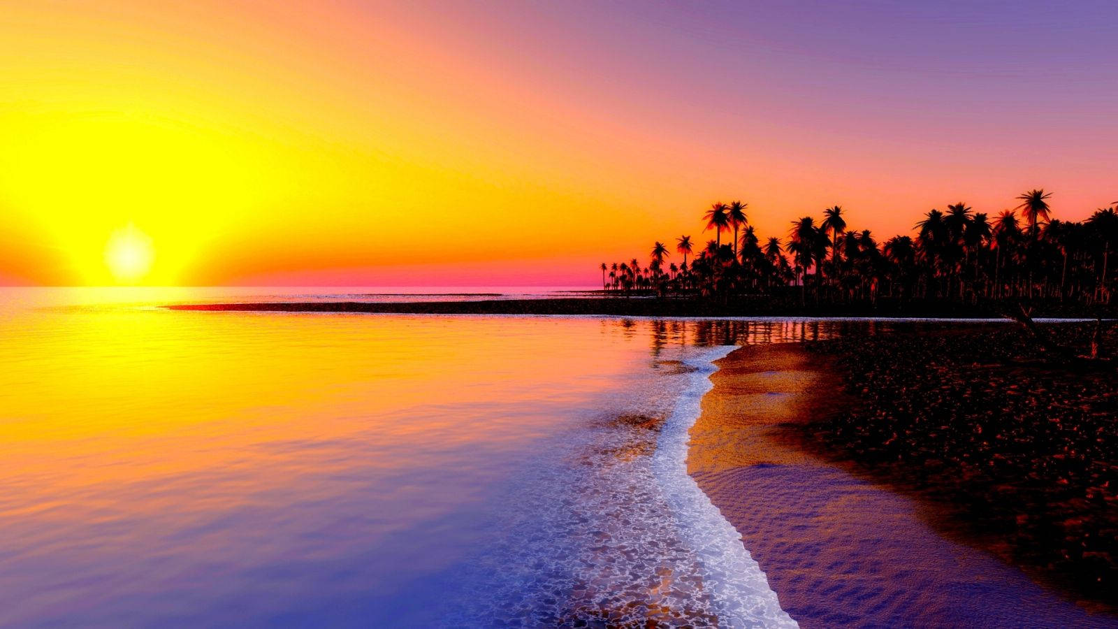 1600X900 Sunset Wallpaper and Background