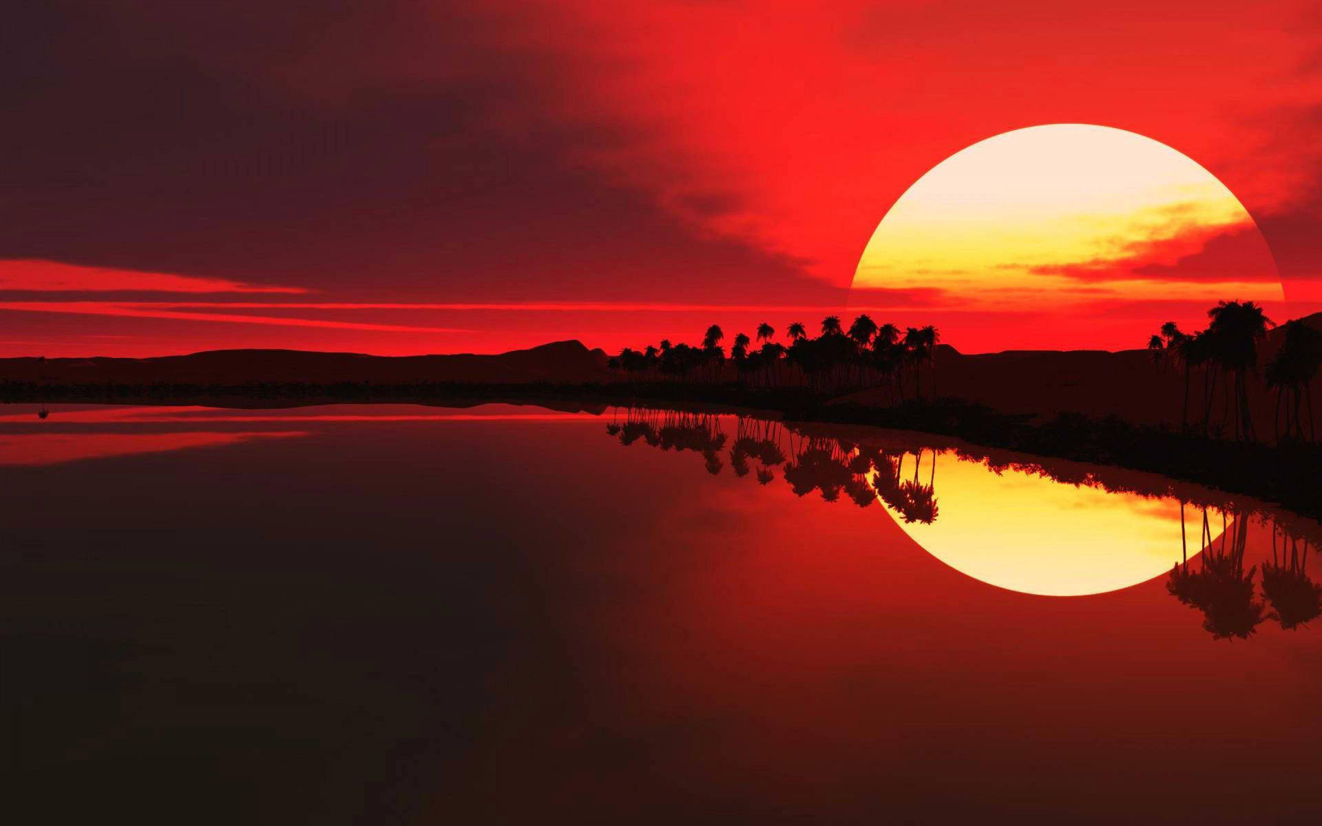 2880X1800 Sunset Wallpaper and Background