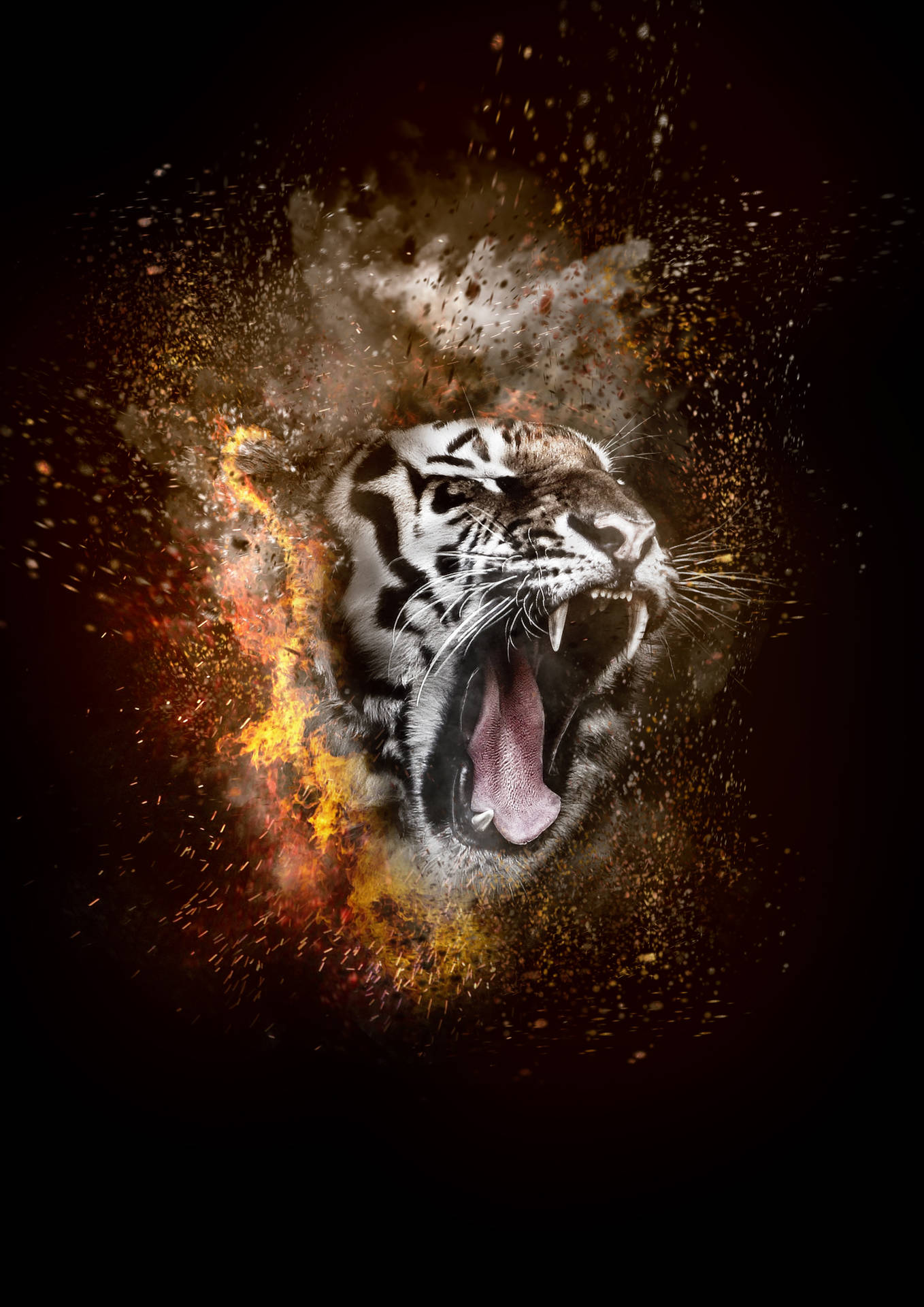 3508X4961 Tiger Wallpaper and Background