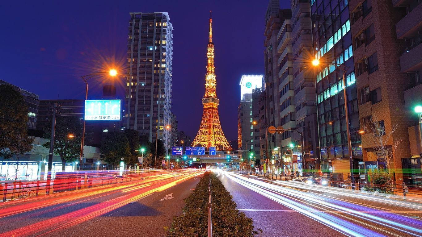 1366X768 Tokyo Wallpaper and Background