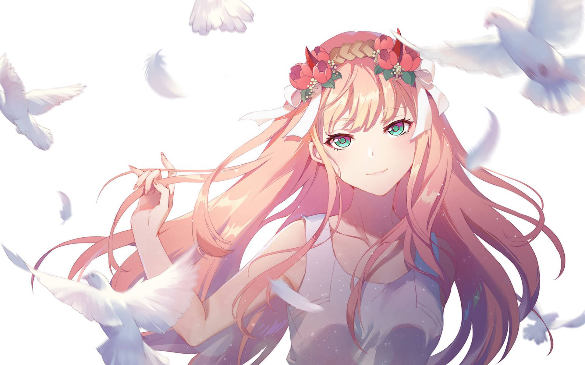 1923X1200 Zero Two Wallpaper and Background