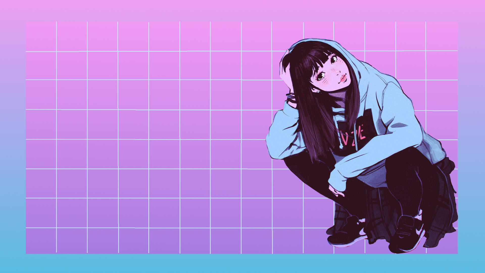 Aesthetic Girl 1920X1080 Wallpaper and Background Image