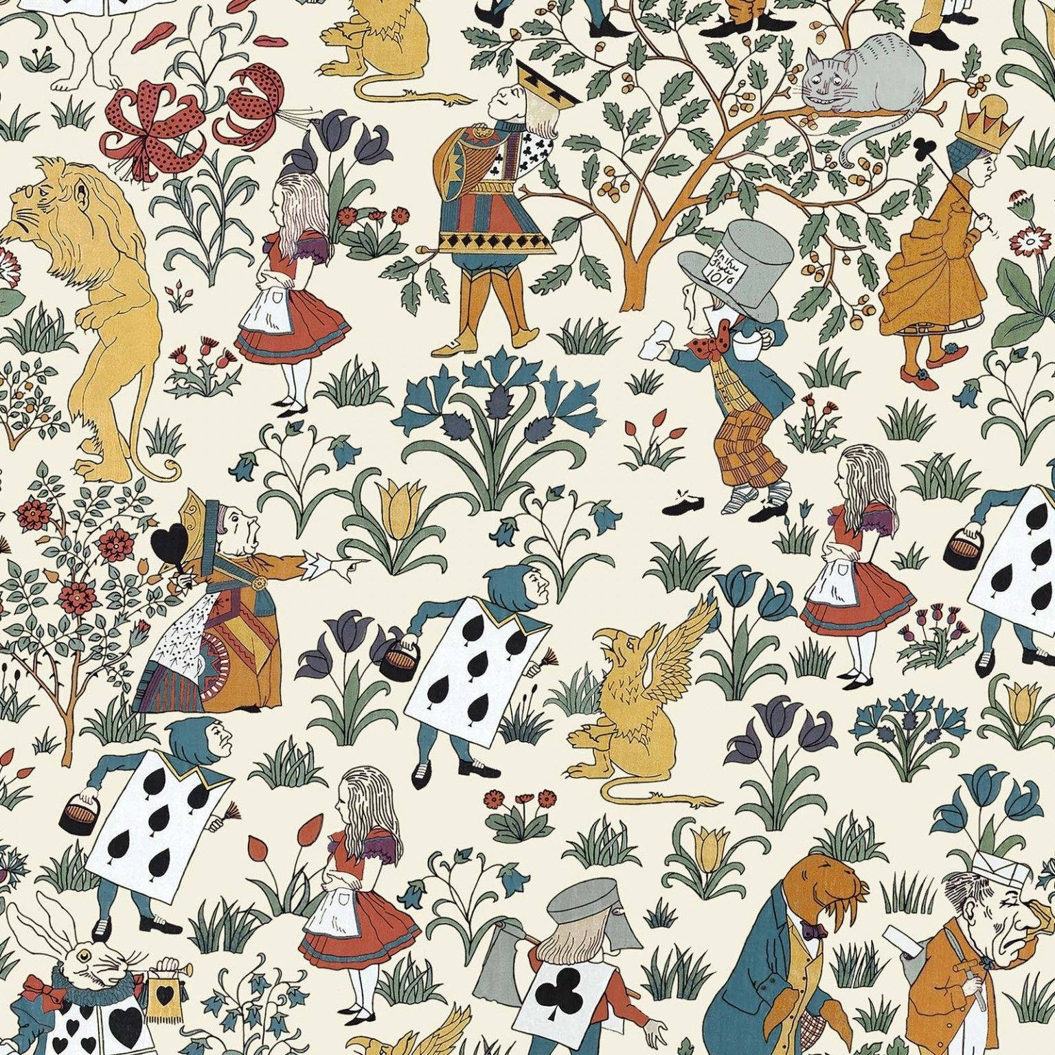 1536X1536 Alice In Wonderland Wallpaper and Background