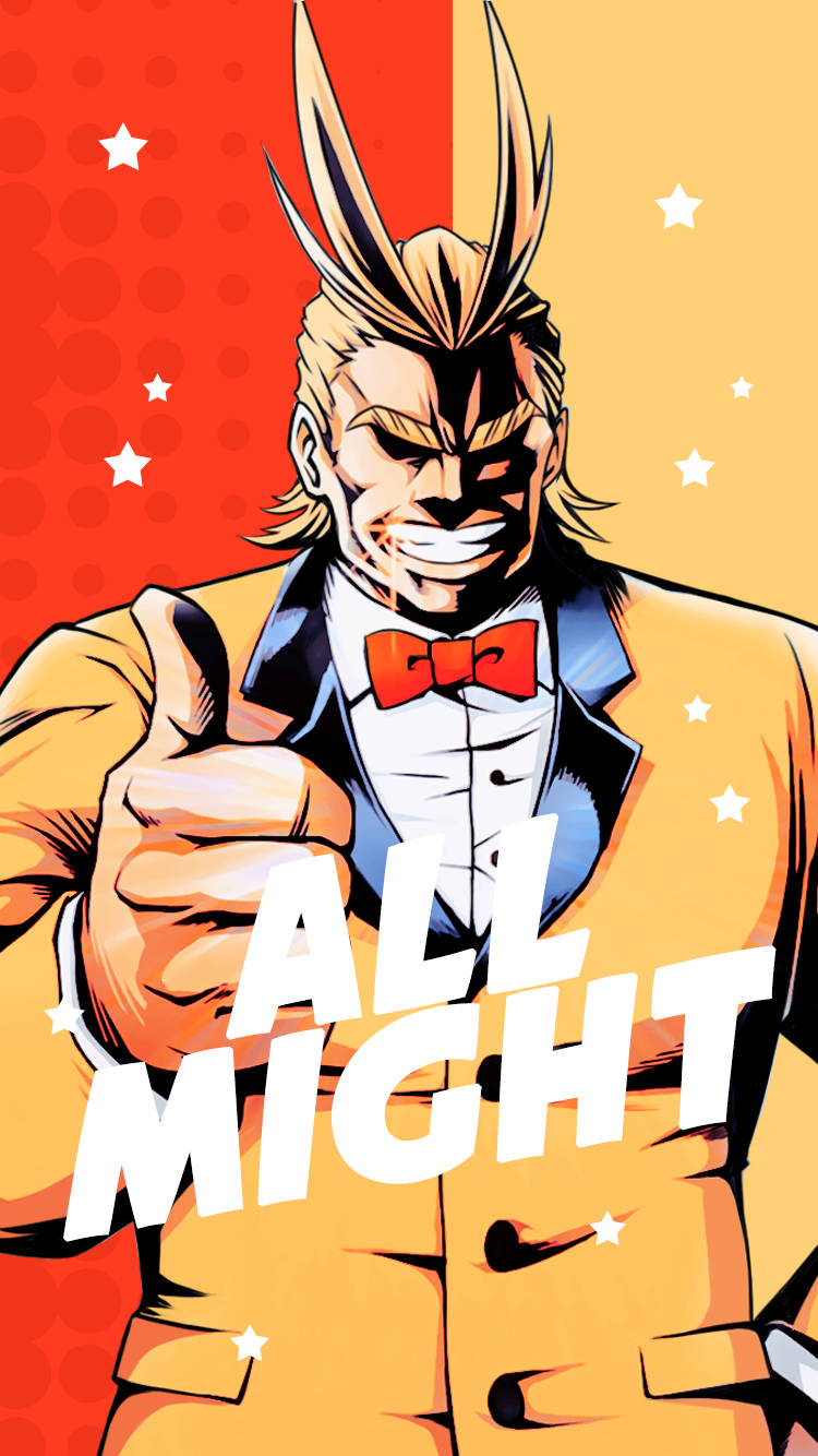 750X1334 All Might Wallpaper and Background