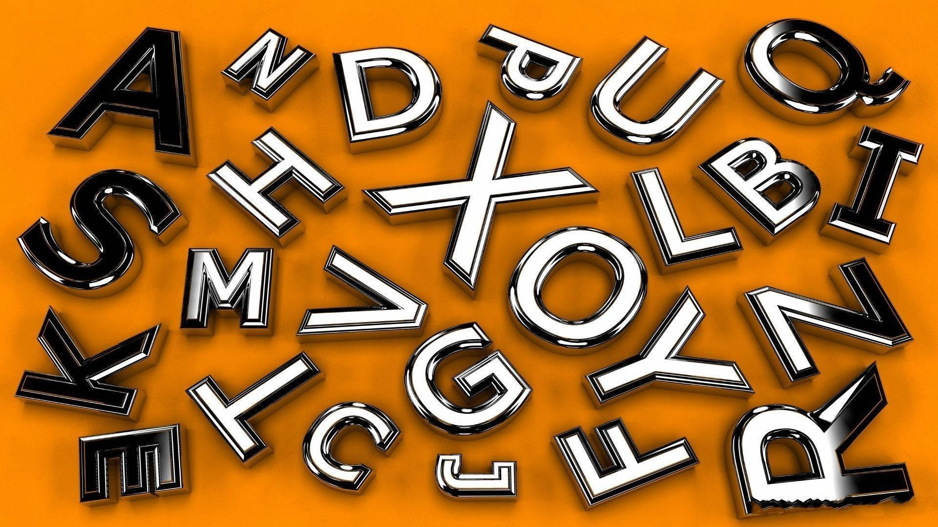 1920X1080 Alphabet Wallpaper and Background