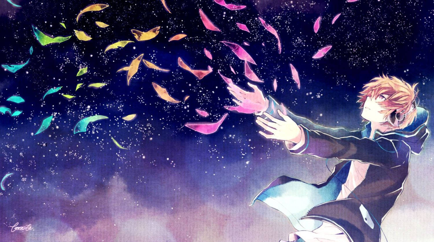 1500X837 Anime Boy Wallpaper and Background