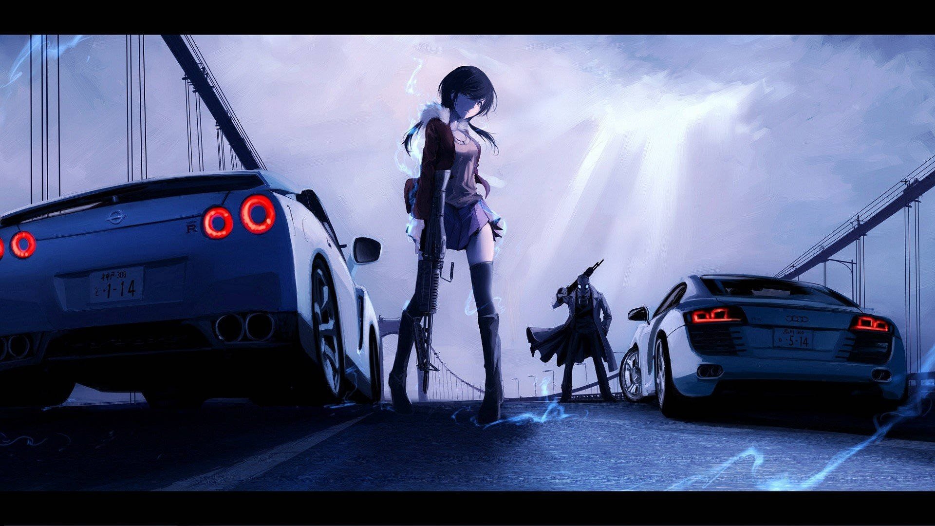 1920X1080 Anime Car Wallpaper and Background