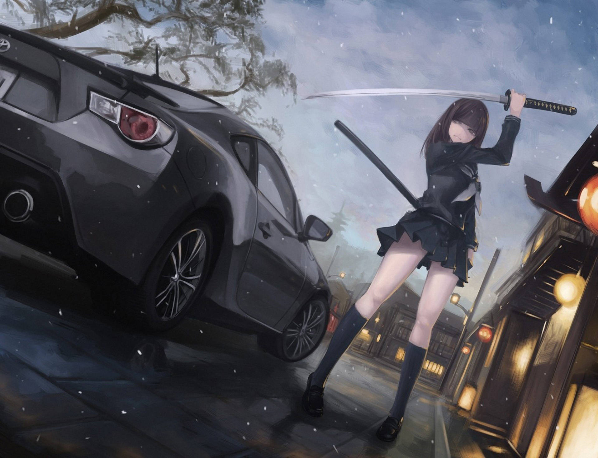Anime Car 1920X1472 Wallpaper and Background Image
