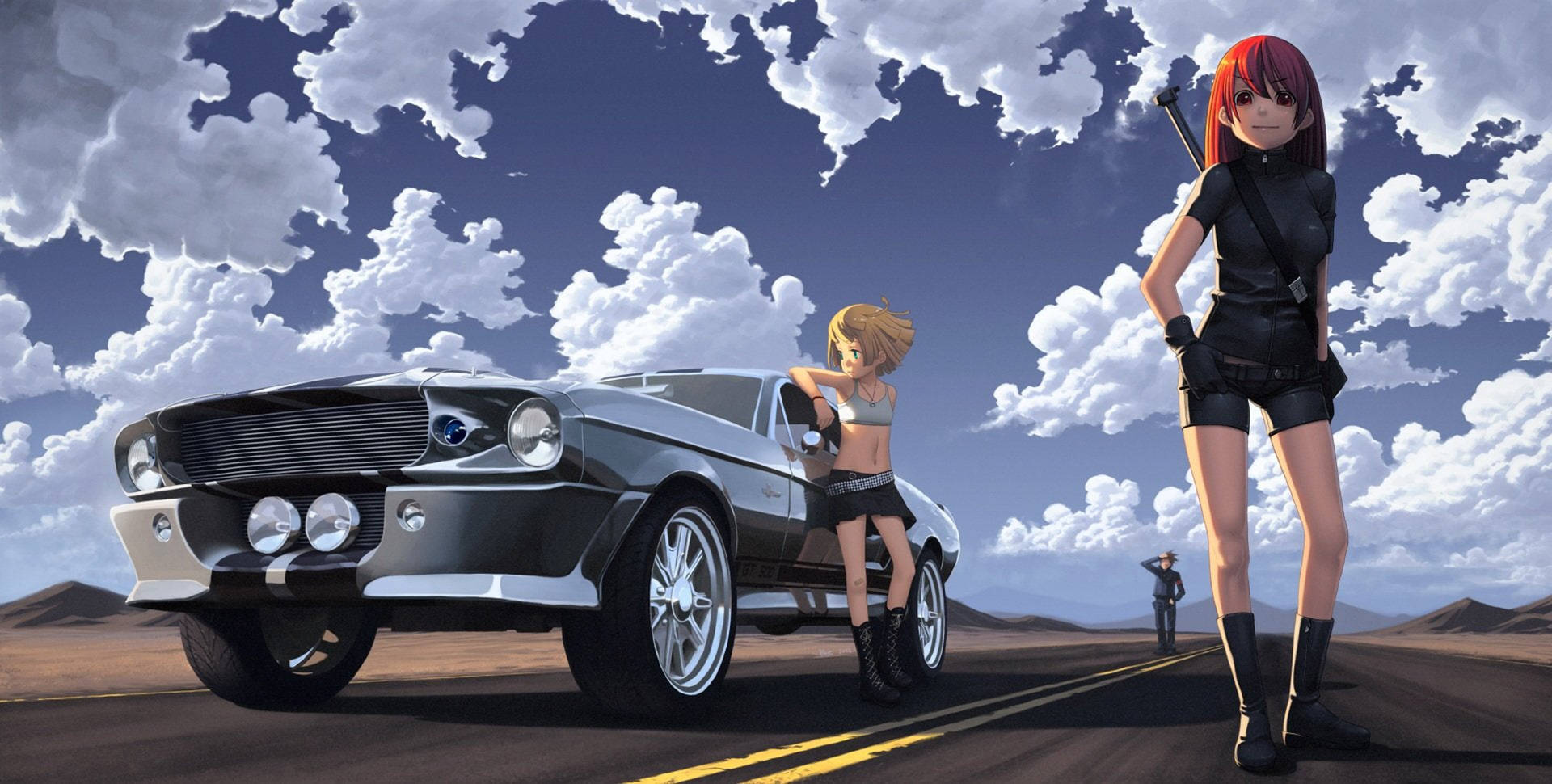 Anime Car 2048X1035 Wallpaper and Background Image