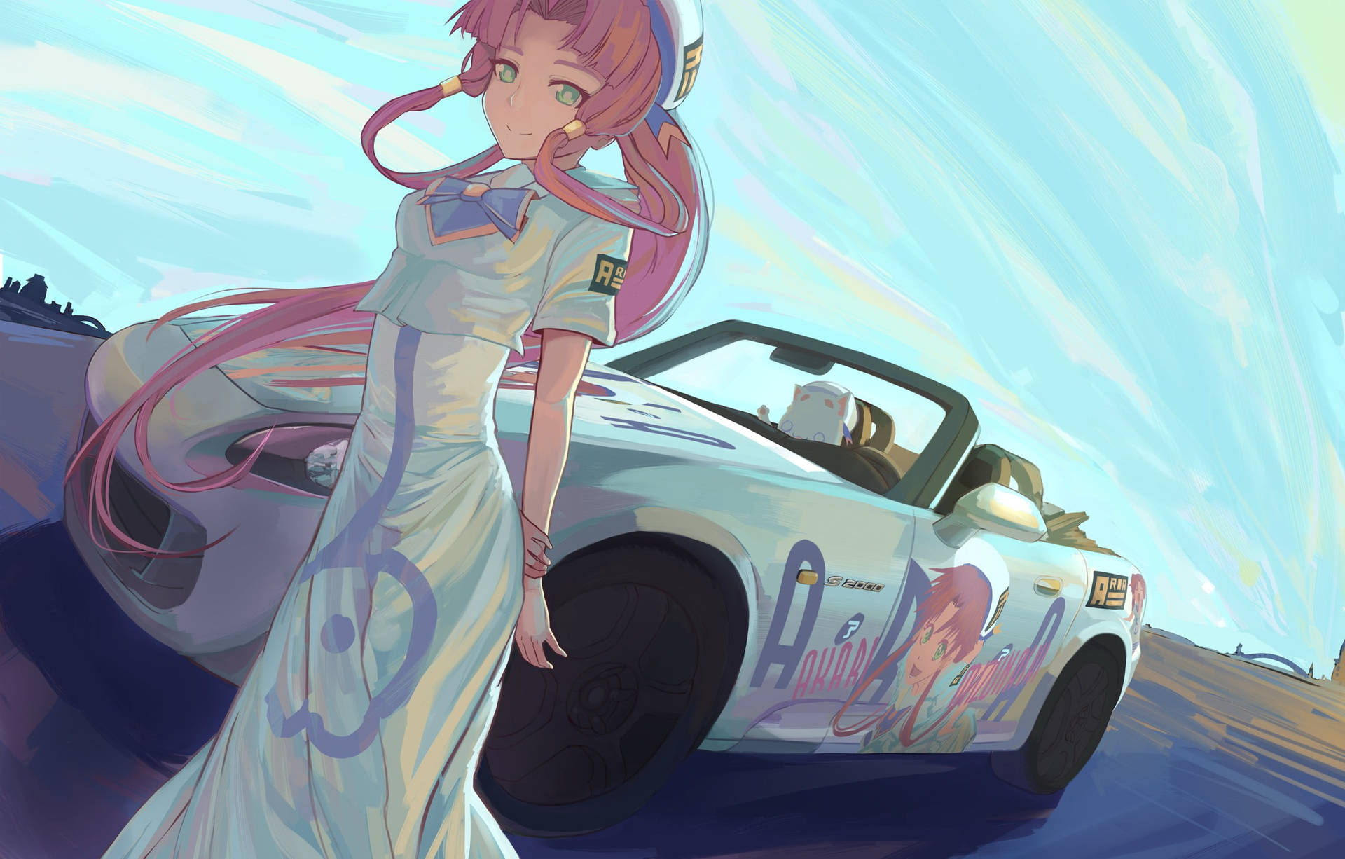 Anime Car 2553X1630 Wallpaper and Background Image