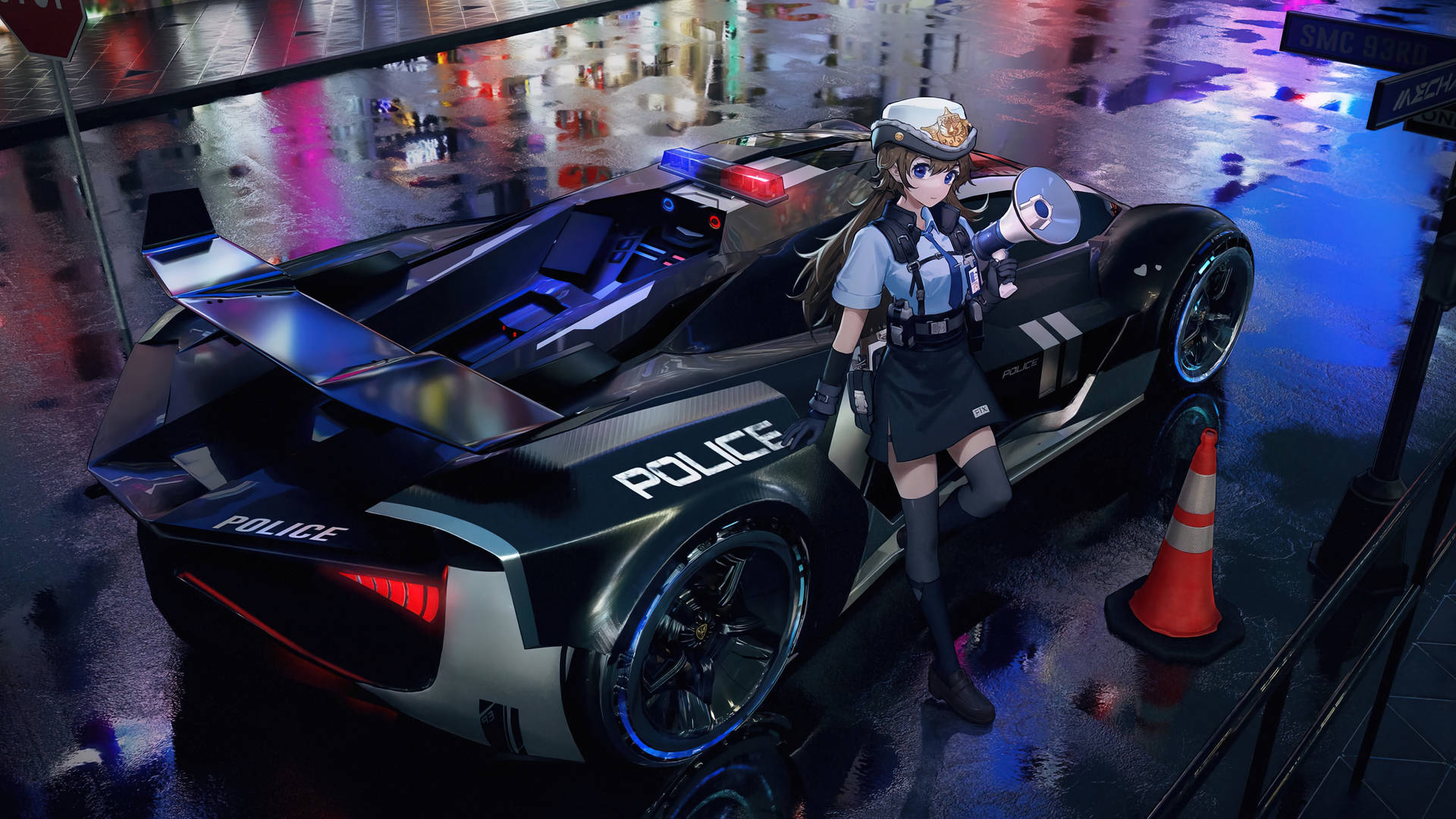 Anime Car 3840X2160 Wallpaper and Background Image