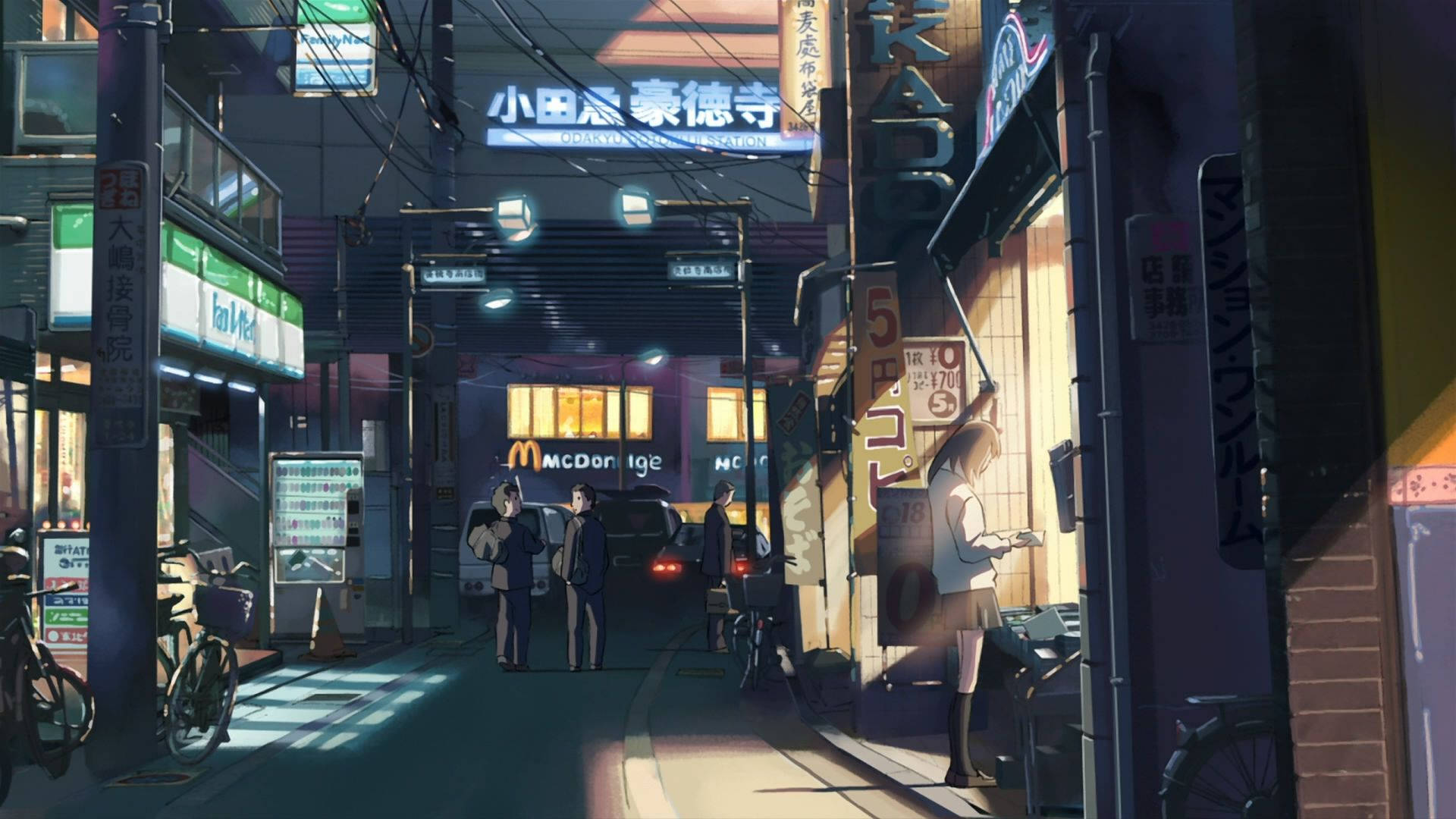 1920X1080 Anime City Wallpaper and Background
