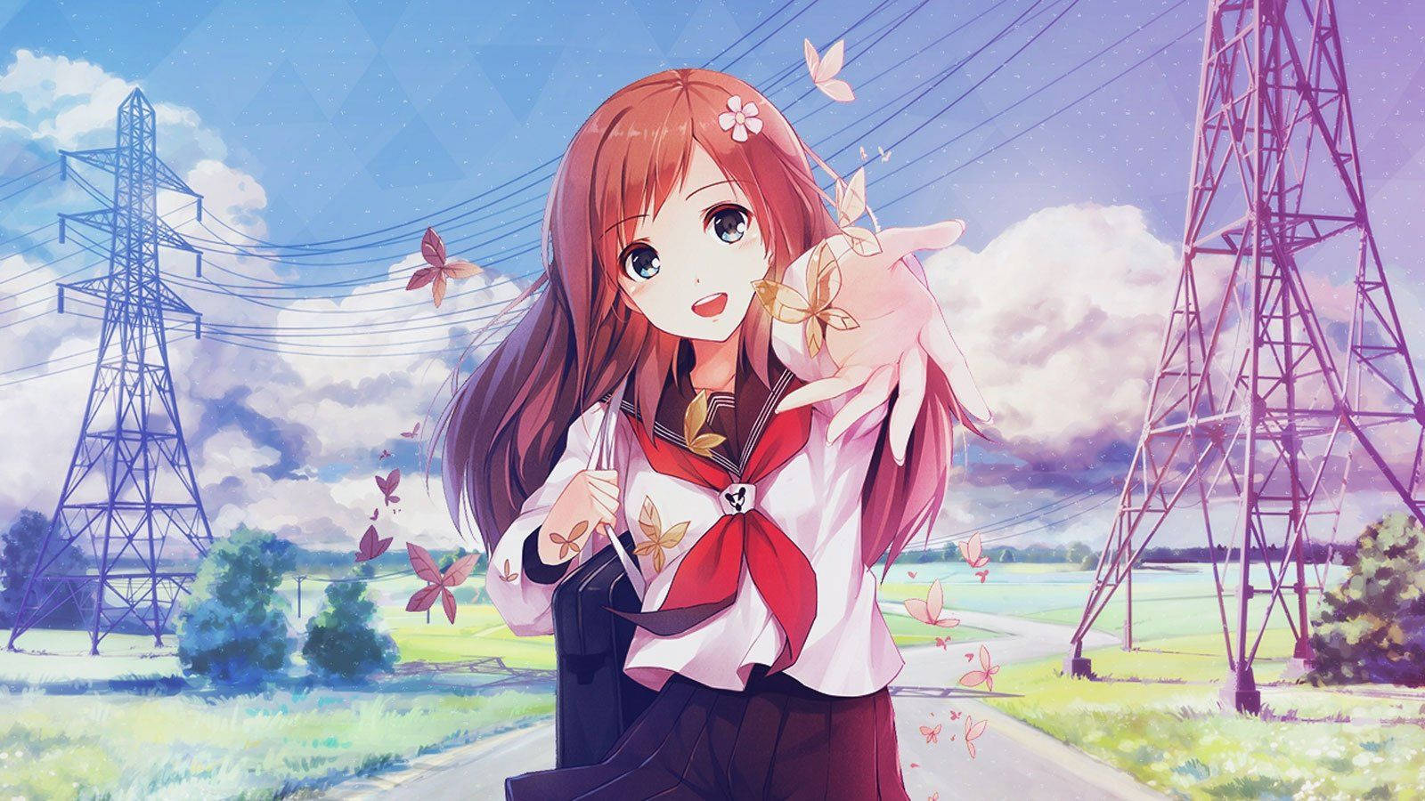 Anime Girl 1600X900 wallpaper