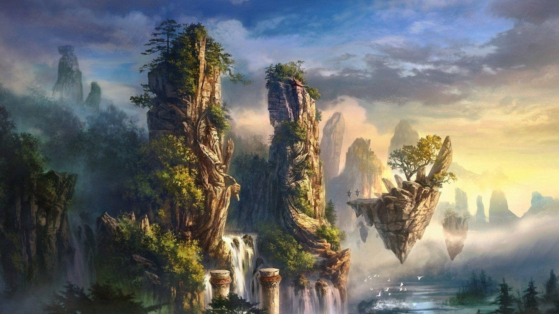 1920X1080 Anime Landscape Wallpaper and Background