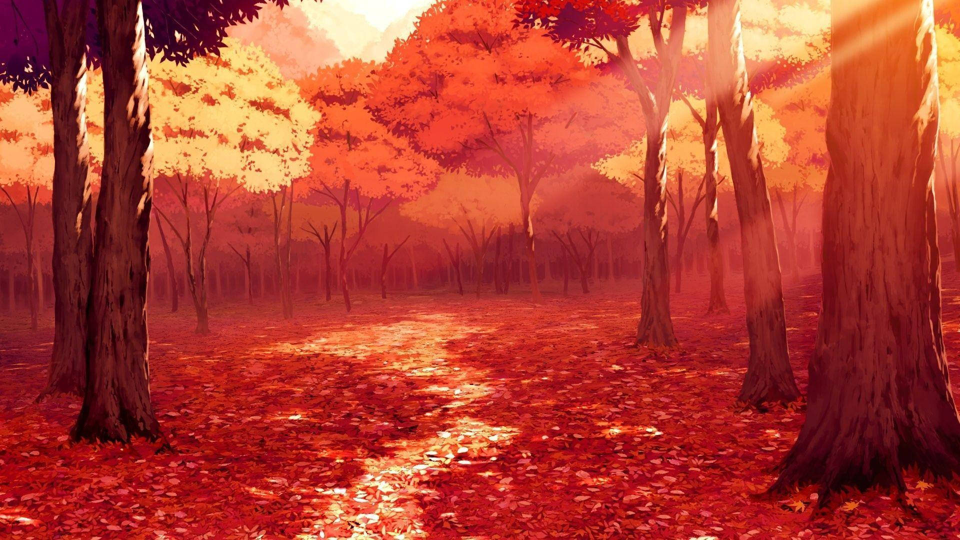 1920X1080 Anime Landscape Wallpaper and Background
