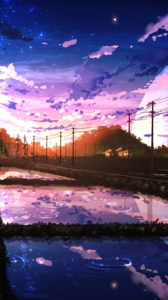 576X1024 Anime Landscape Wallpaper and Background