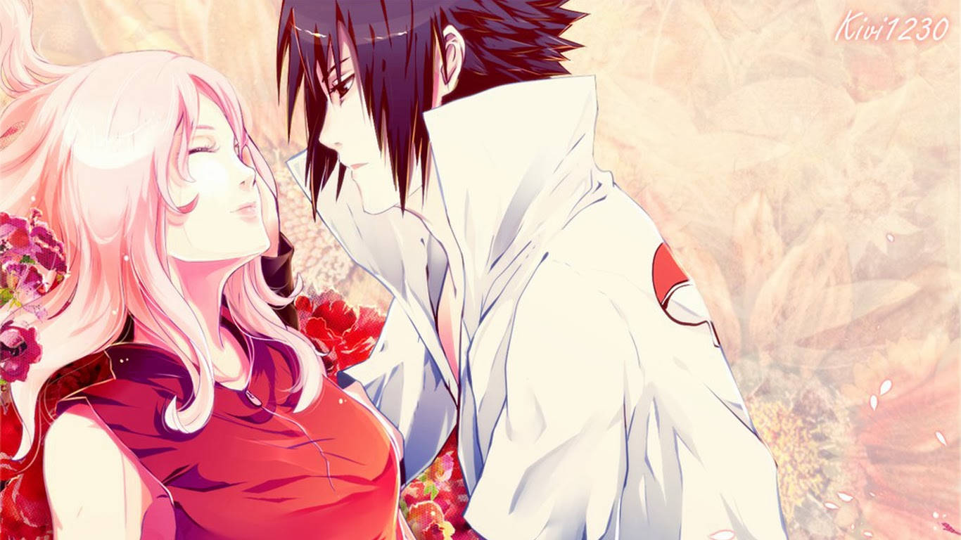 1366X768 Anime Love Wallpaper and Background