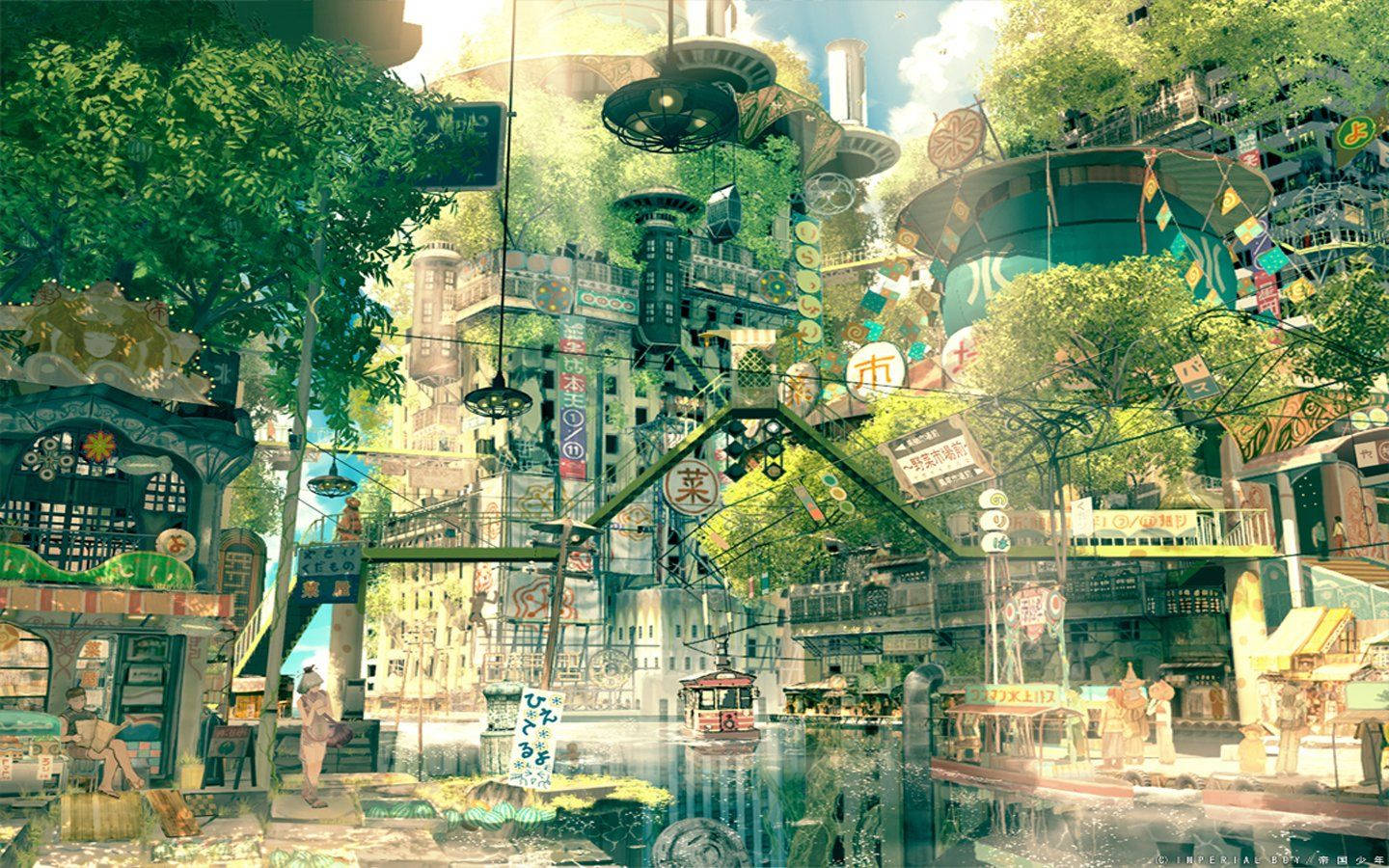 Anime Scenery 1440X900 Wallpaper and Background Image