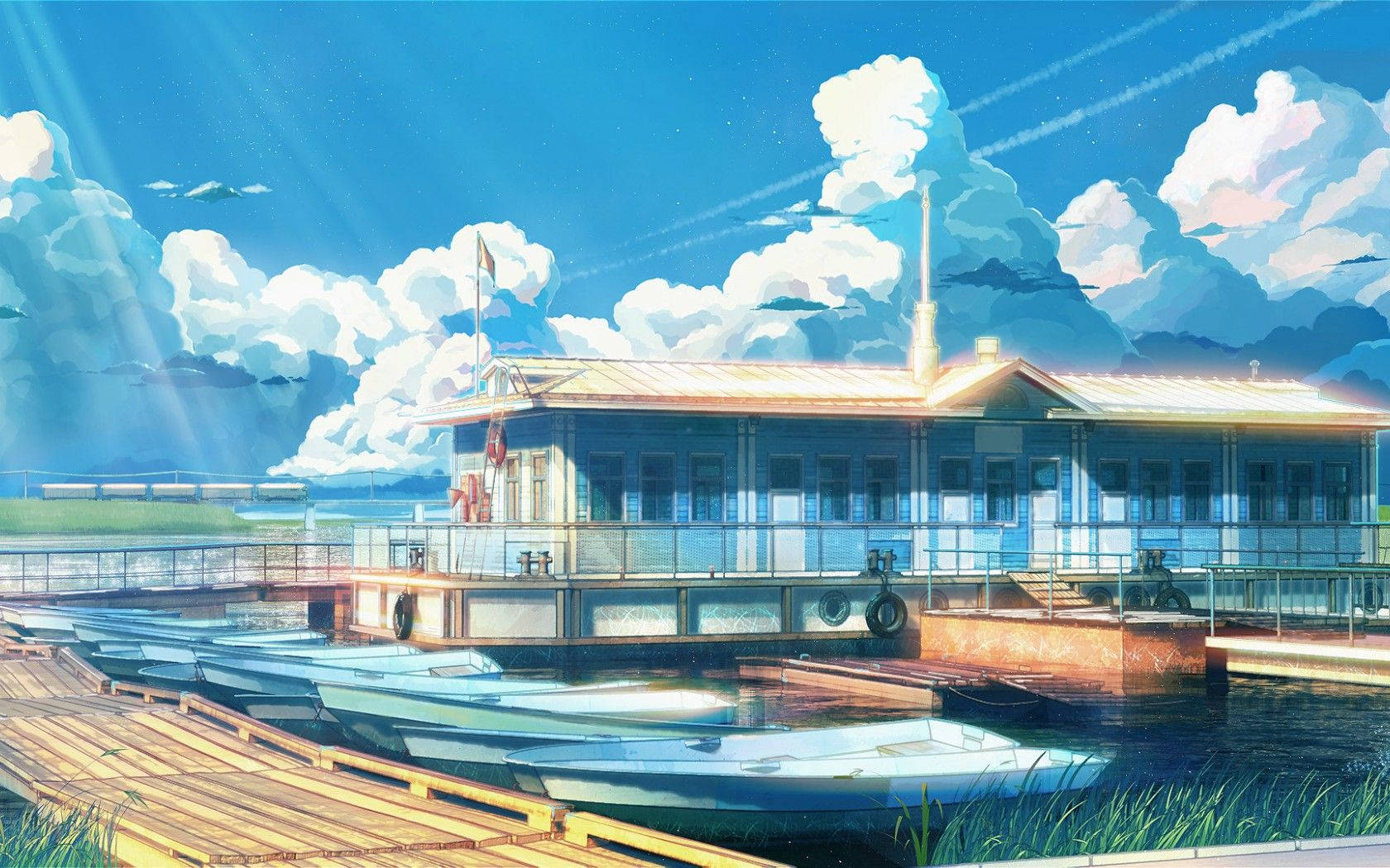 Anime Scenery 1680X1050 Wallpaper and Background Image