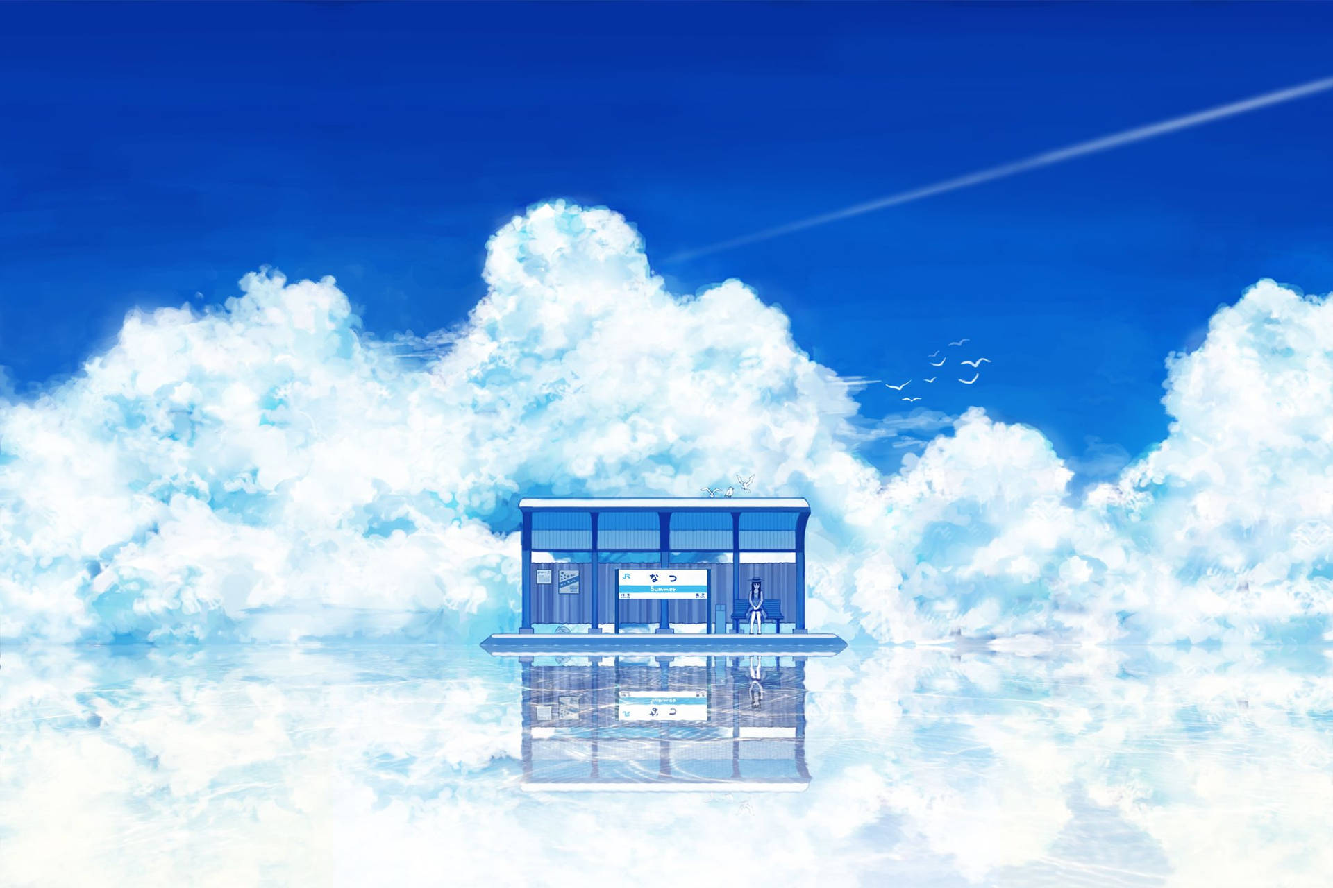 Anime Scenery 2160X1440 Wallpaper and Background Image