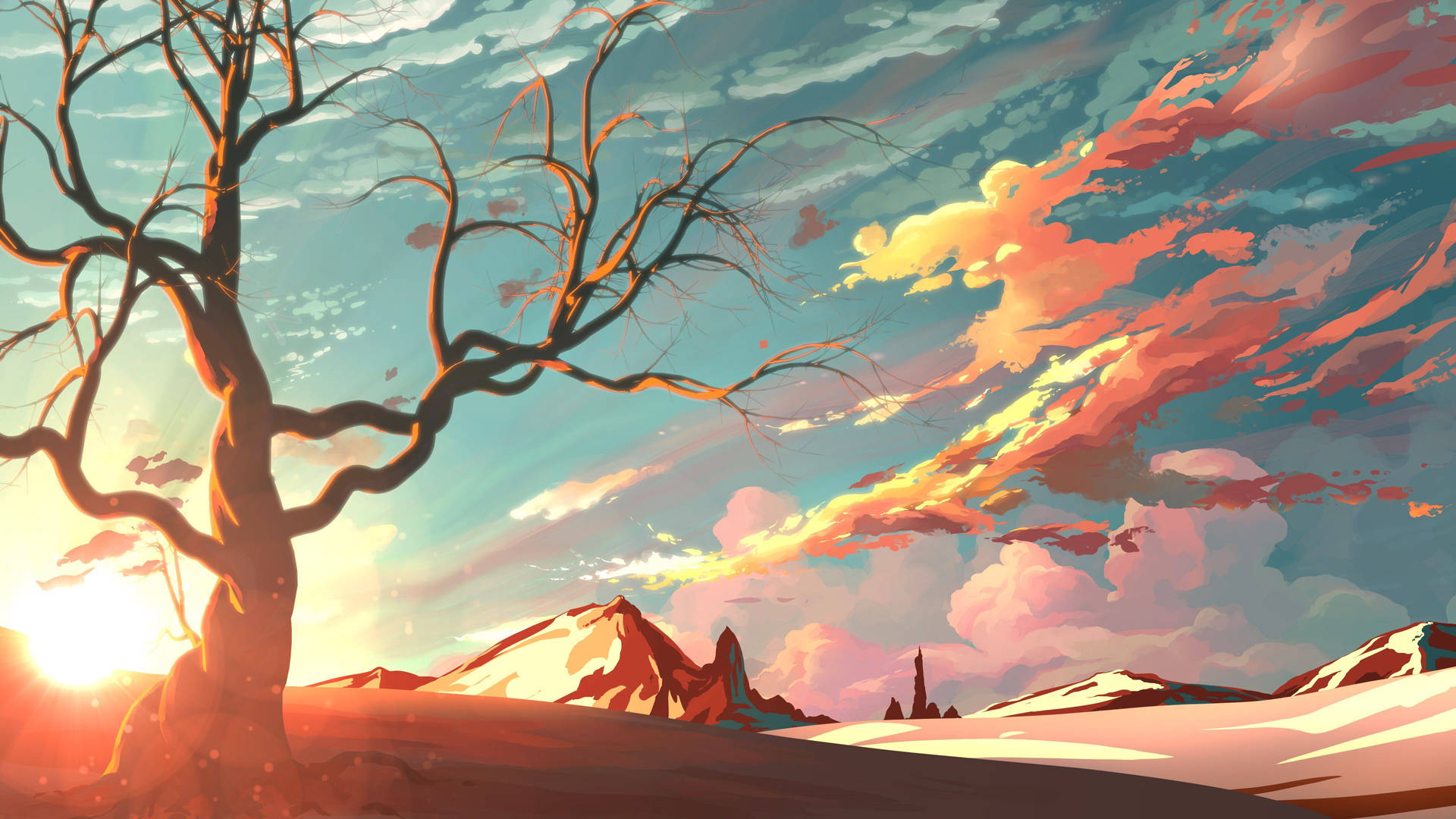 Anime Scenery 3840X2160 Wallpaper and Background Image